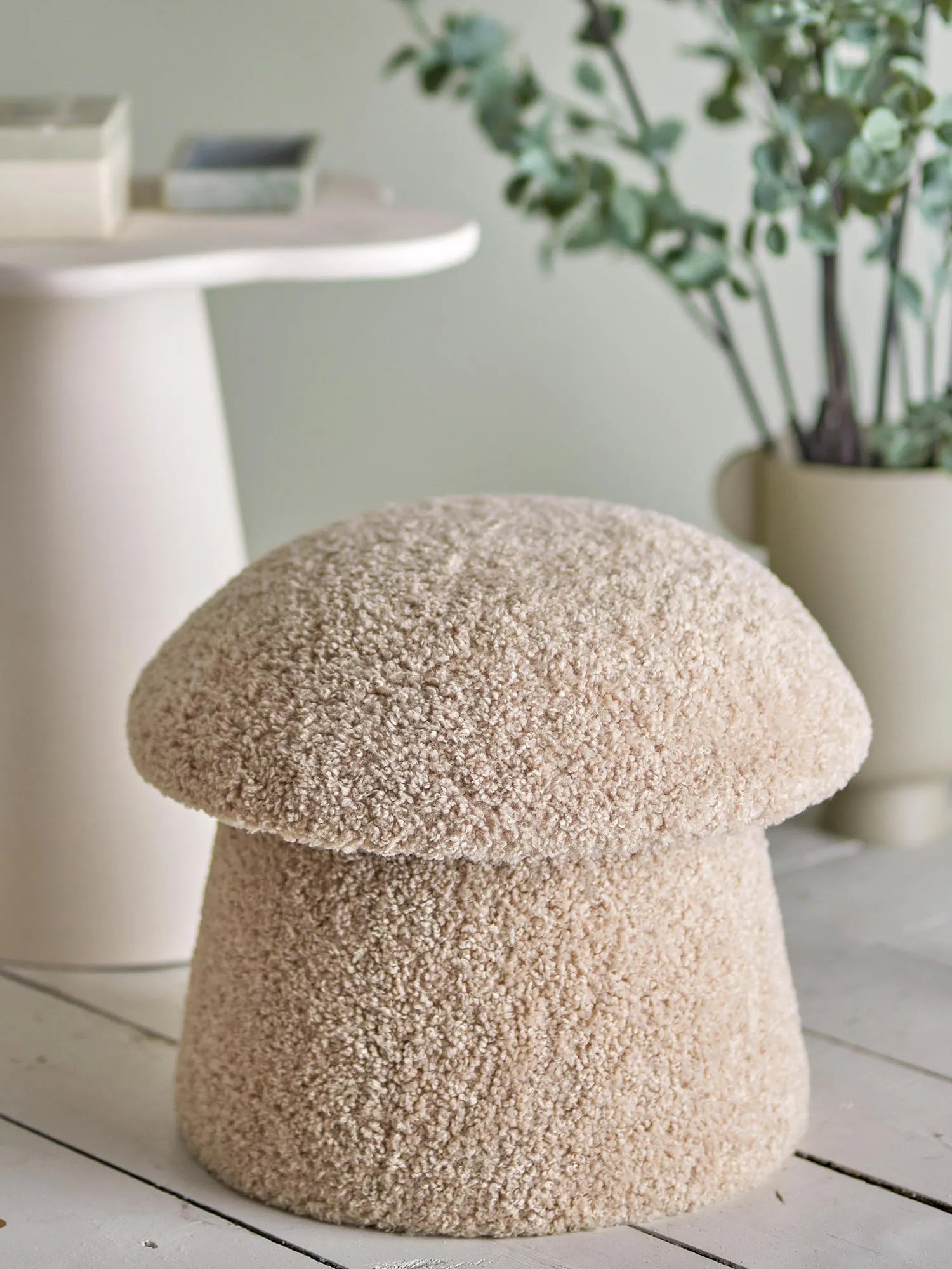 Bocca Pouf, Natur, Polyester in Natur präsentiert im Onlineshop von KAQTU Design AG. Pouf ist von Bloomingville