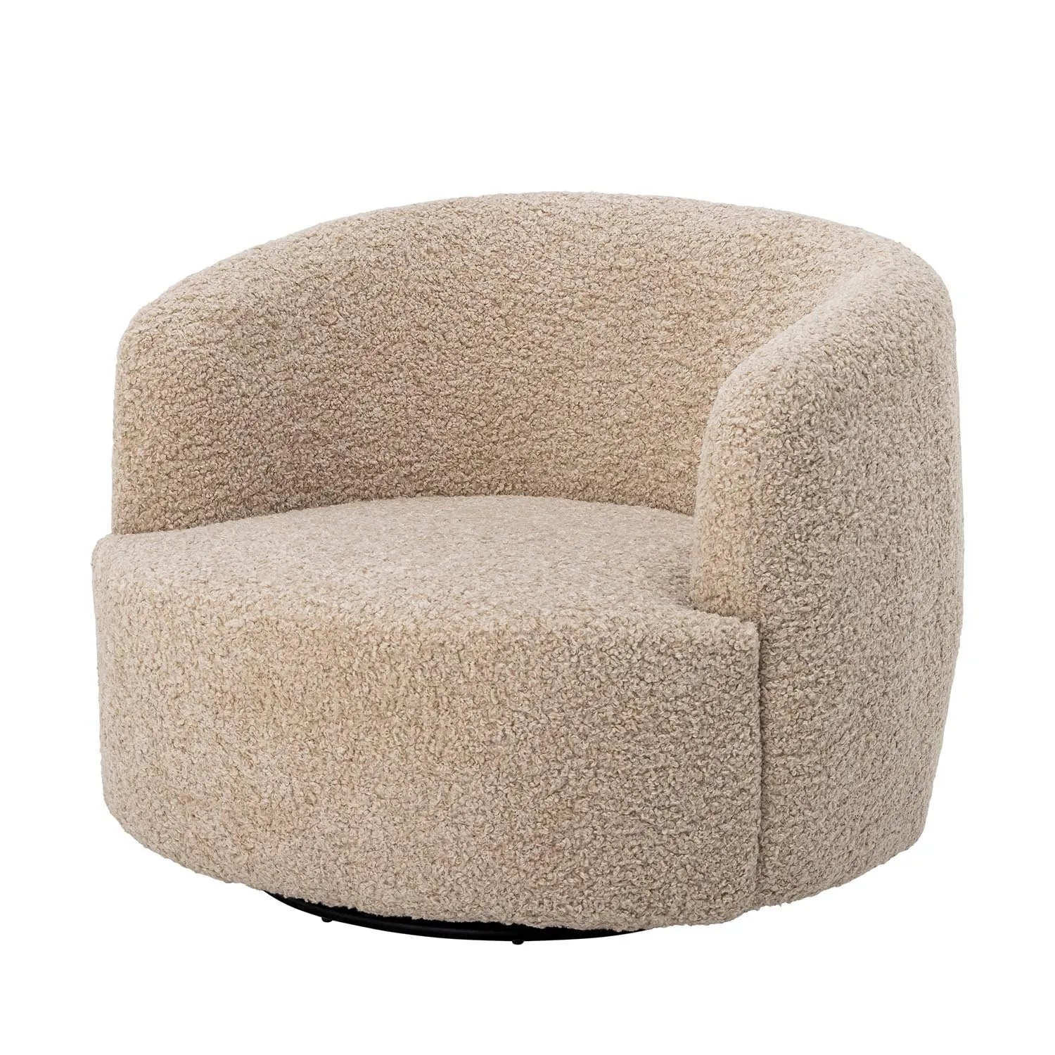 Bocca Loungesessel, Natur, Polyester in Natur präsentiert im Onlineshop von KAQTU Design AG. Sessel ist von Bloomingville