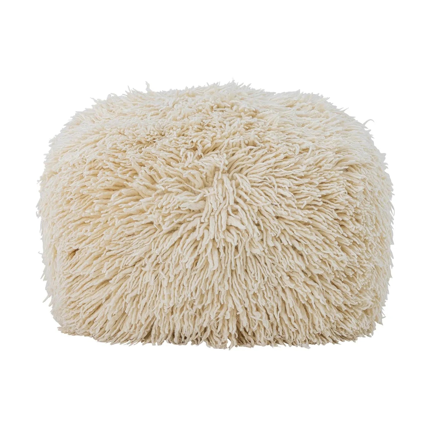 Lomba Pouf, Natur, Wolle in Natur präsentiert im Onlineshop von KAQTU Design AG. Pouf ist von Bloomingville