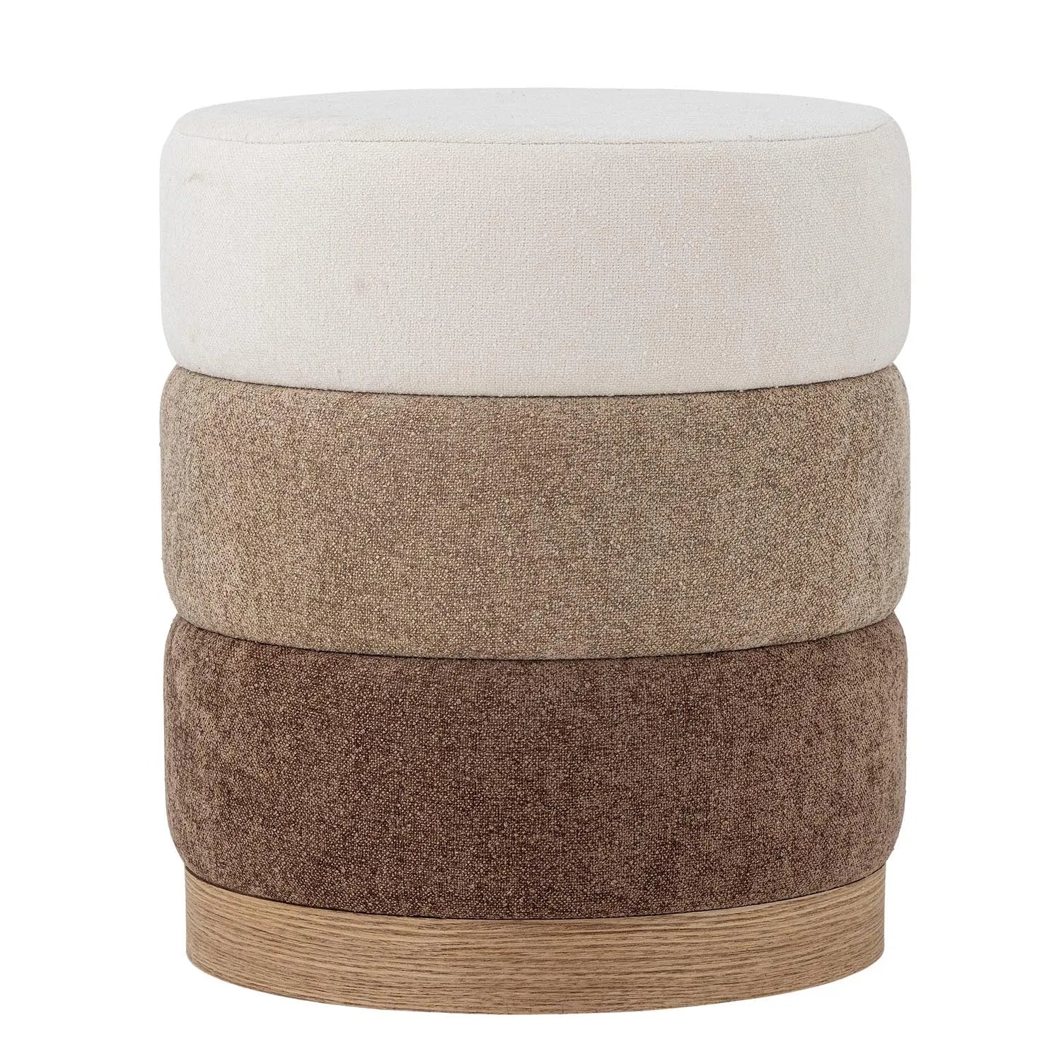 Bilbao Pouf, Braun, Polyester in Braun präsentiert im Onlineshop von KAQTU Design AG. Pouf ist von Bloomingville