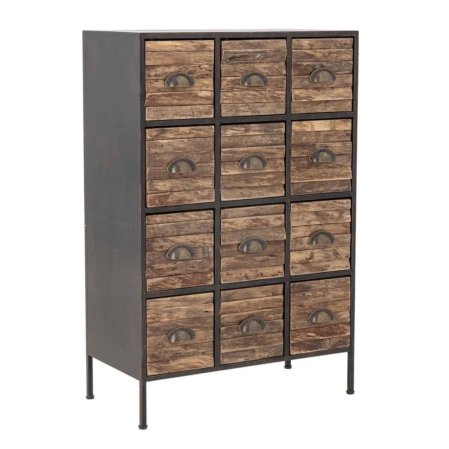 Matteo Drawer, Schwarz, Metall in Schwarz präsentiert im Onlineshop von KAQTU Design AG. High-Sideboard ist von Creative Collection