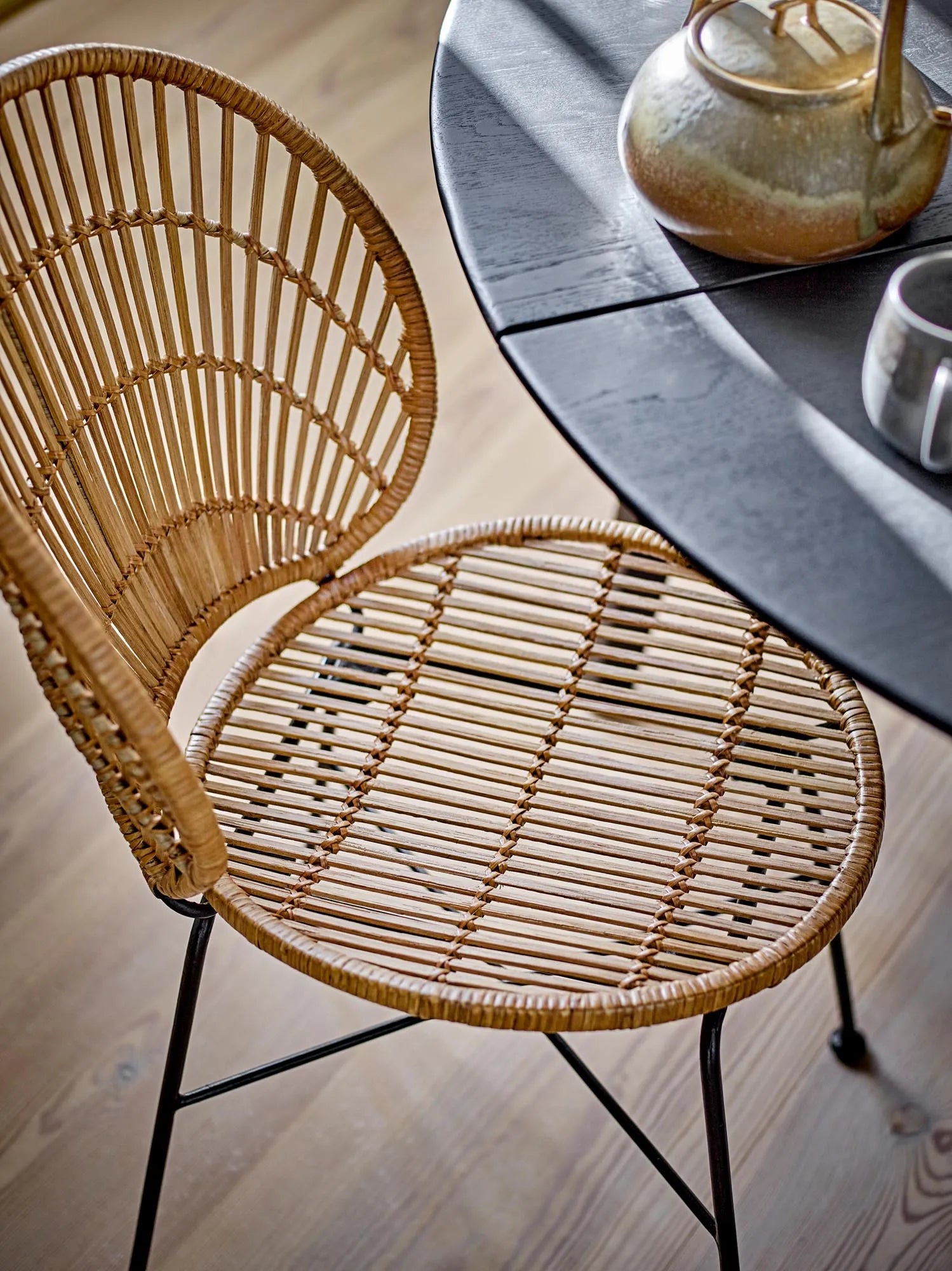 Fiore Esszimmerstuhl, Natur, Rattan in Natur präsentiert im Onlineshop von KAQTU Design AG. Stuhl ist von Bloomingville