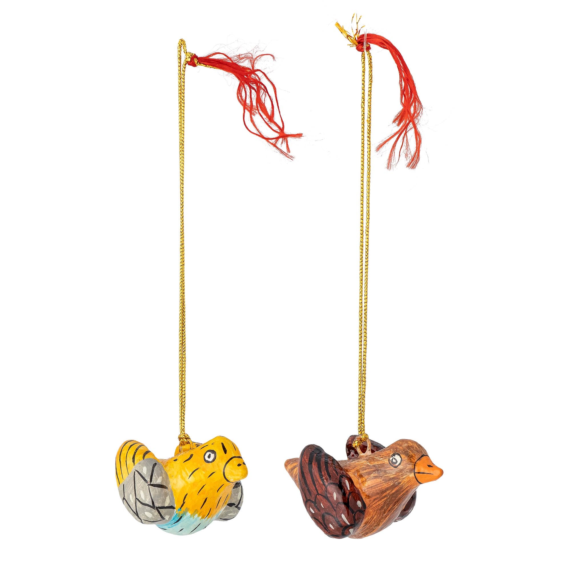 Carmela Ornament, Gelb, Papiermaché in Yellow präsentiert im Onlineshop von KAQTU Design AG. Weihnachtszubehör ist von Bloomingville