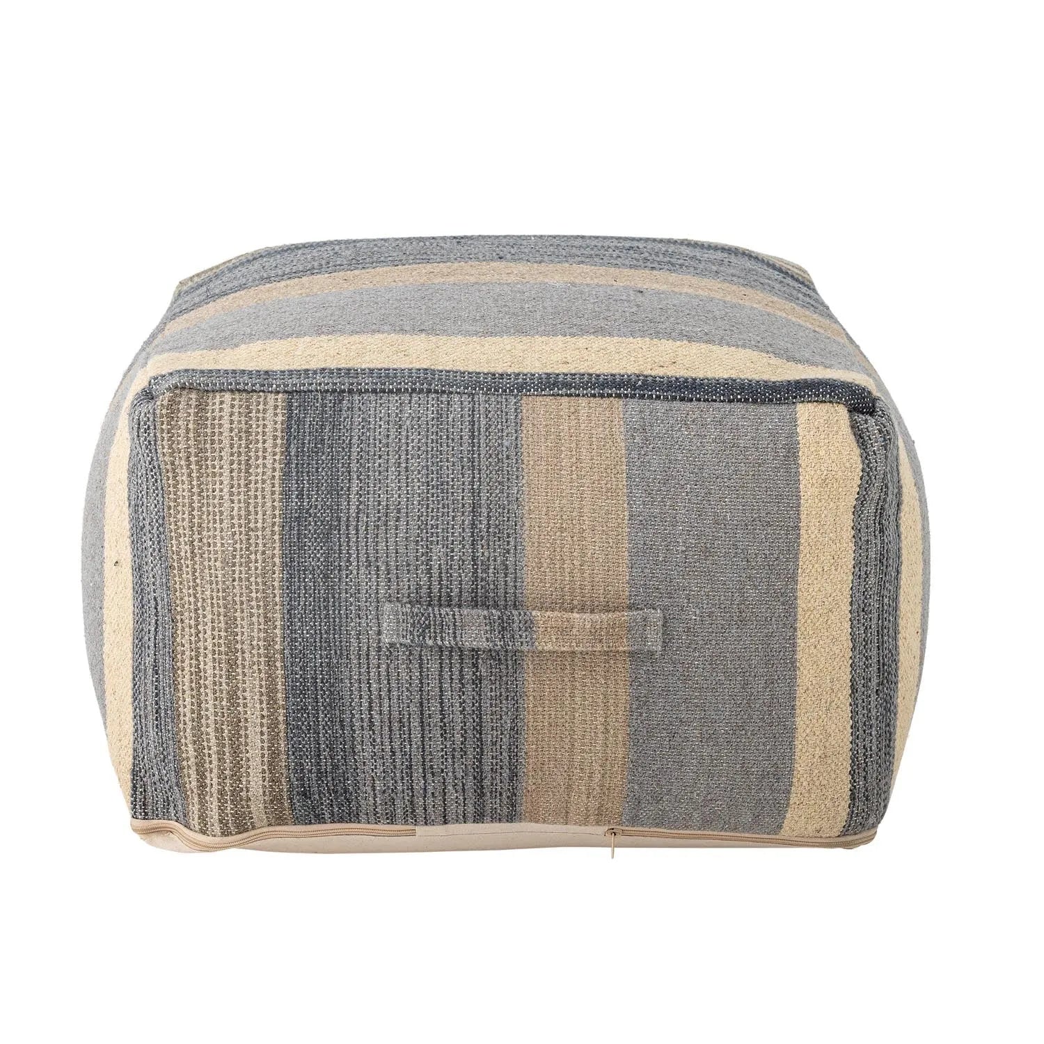 Sesto Pouf, Blau, Wolle in Blau präsentiert im Onlineshop von KAQTU Design AG. Pouf ist von Creative Collection