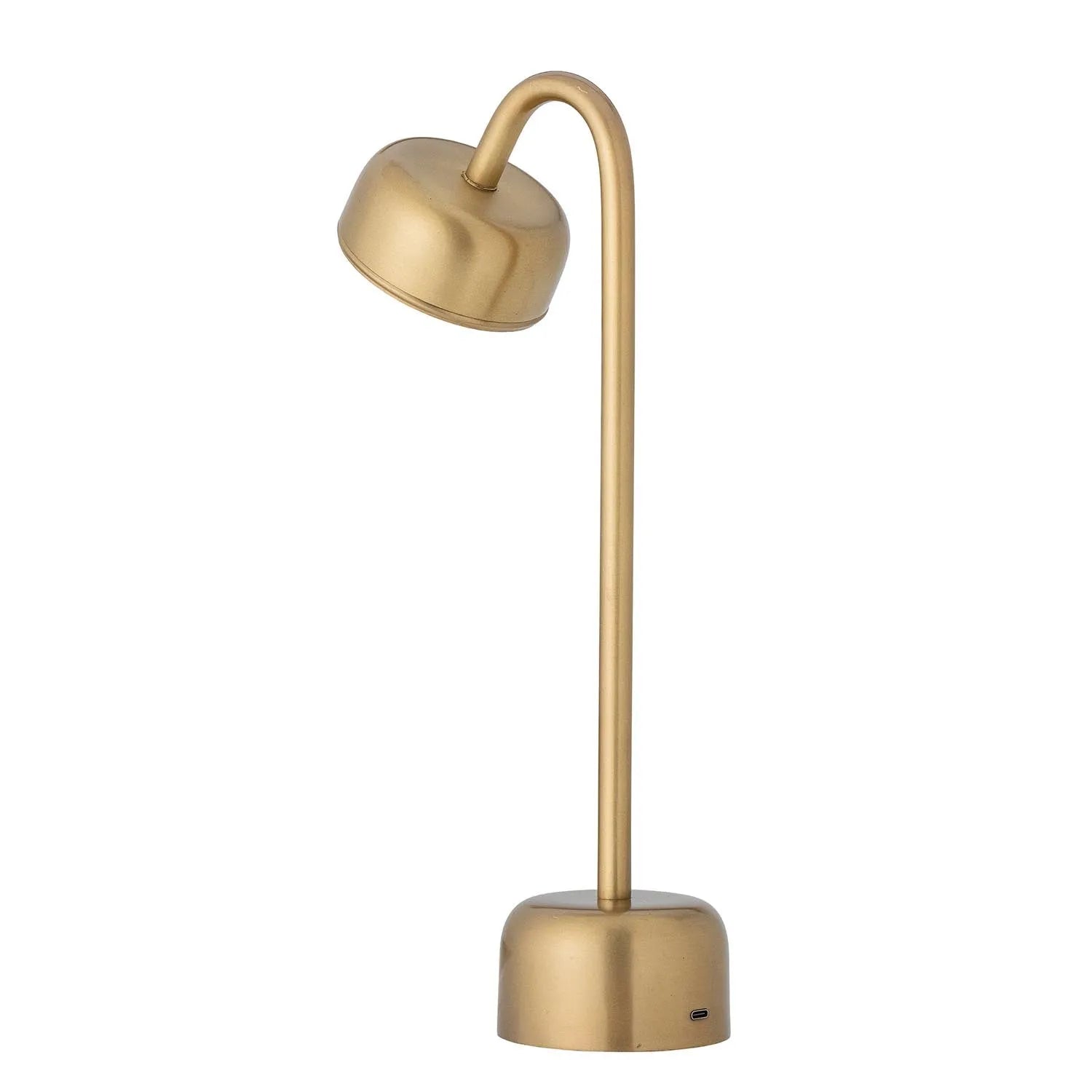 Nico Tragbare Lamp, Wiederaufladbar, Brass, Metall in Messing präsentiert im Onlineshop von KAQTU Design AG. Tischleuchte ist von Bloomingville