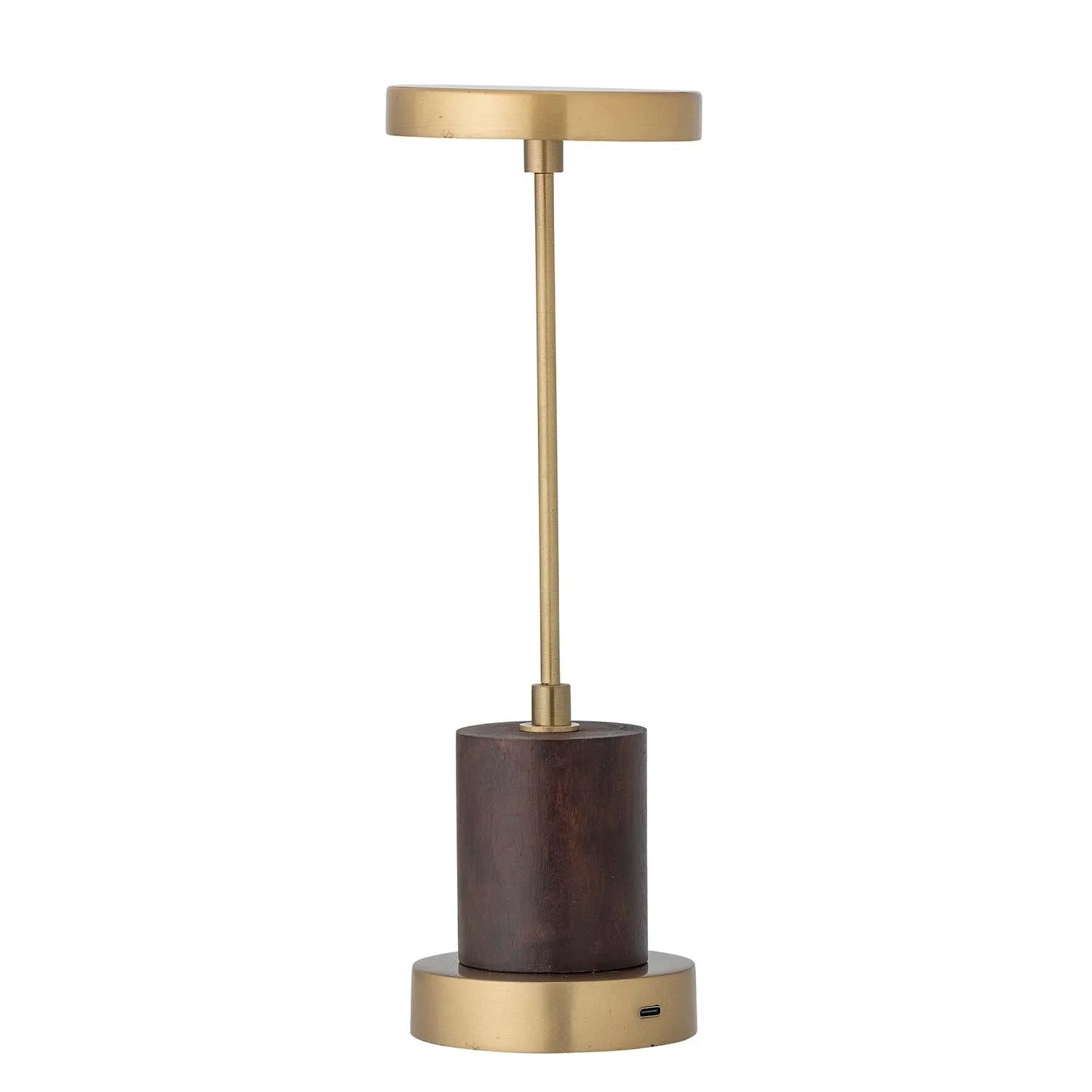 Chico Tragbare Lamp, Wiederaufladbar, Brass, Metall in Messing präsentiert im Onlineshop von KAQTU Design AG. Tischleuchte ist von Bloomingville