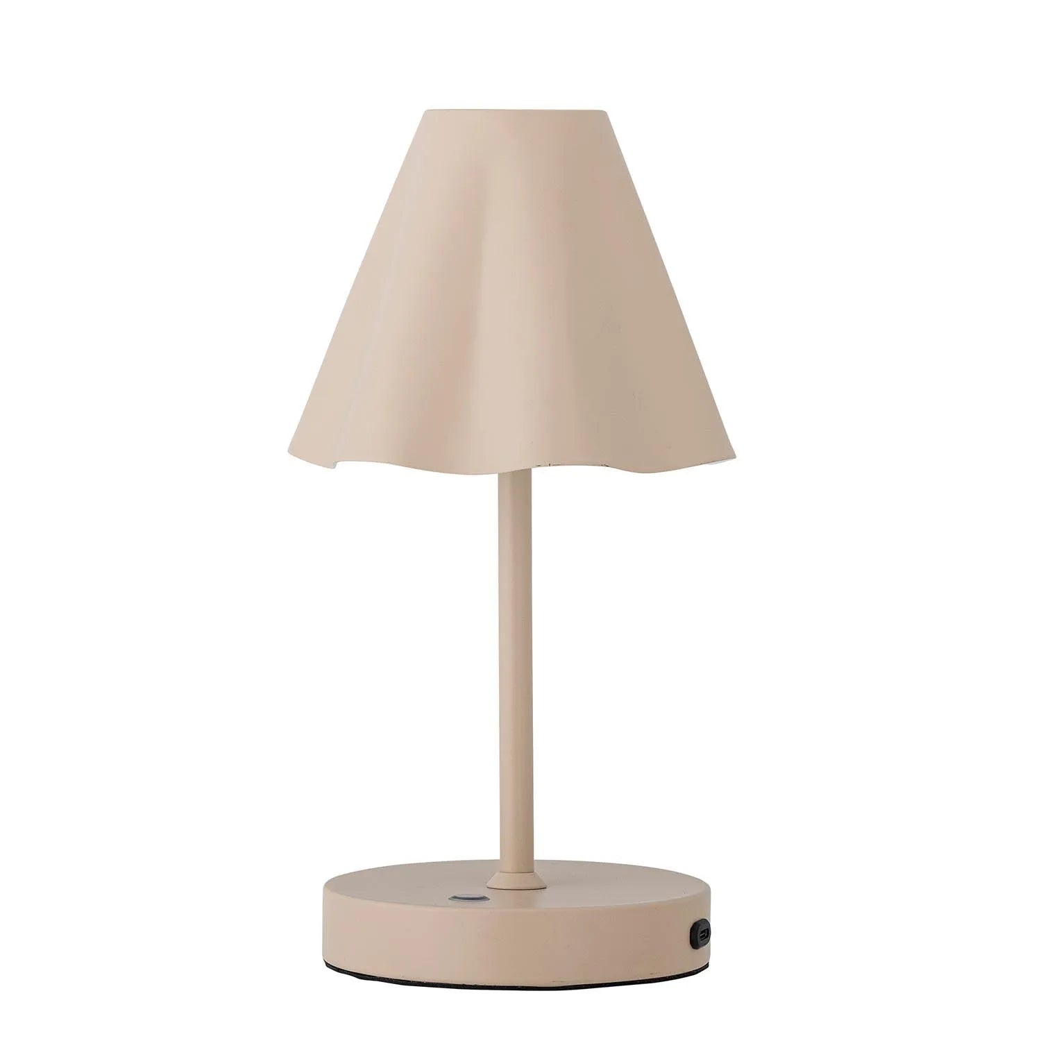 Lianna Tragbare Lamp, Wiederaufladbar, Natur, Metall in Natur präsentiert im Onlineshop von KAQTU Design AG. Tischleuchte ist von Bloomingville