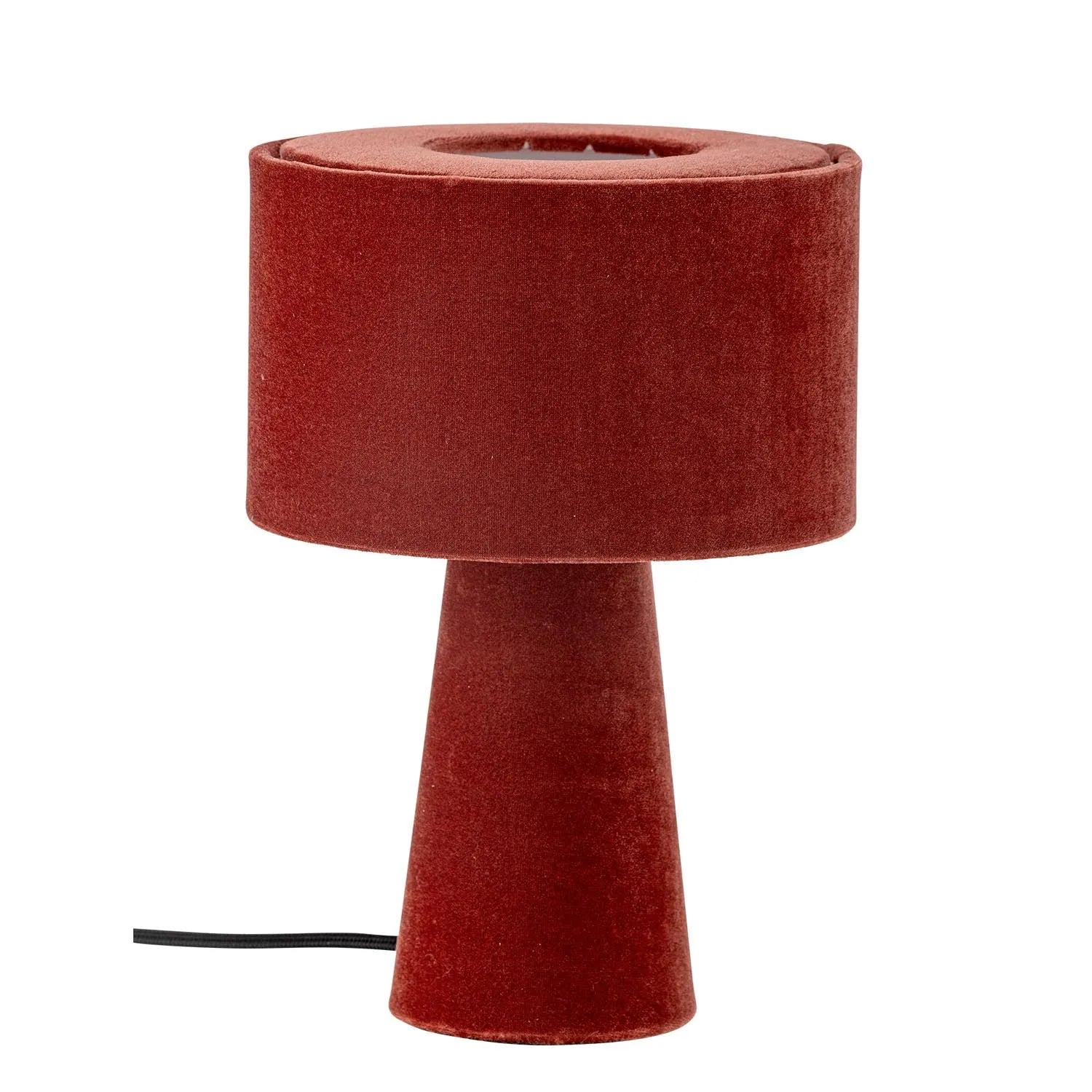 Emmie Tischlampe, Rot, Polyester in Rot präsentiert im Onlineshop von KAQTU Design AG. Tischleuchte ist von Bloomingville