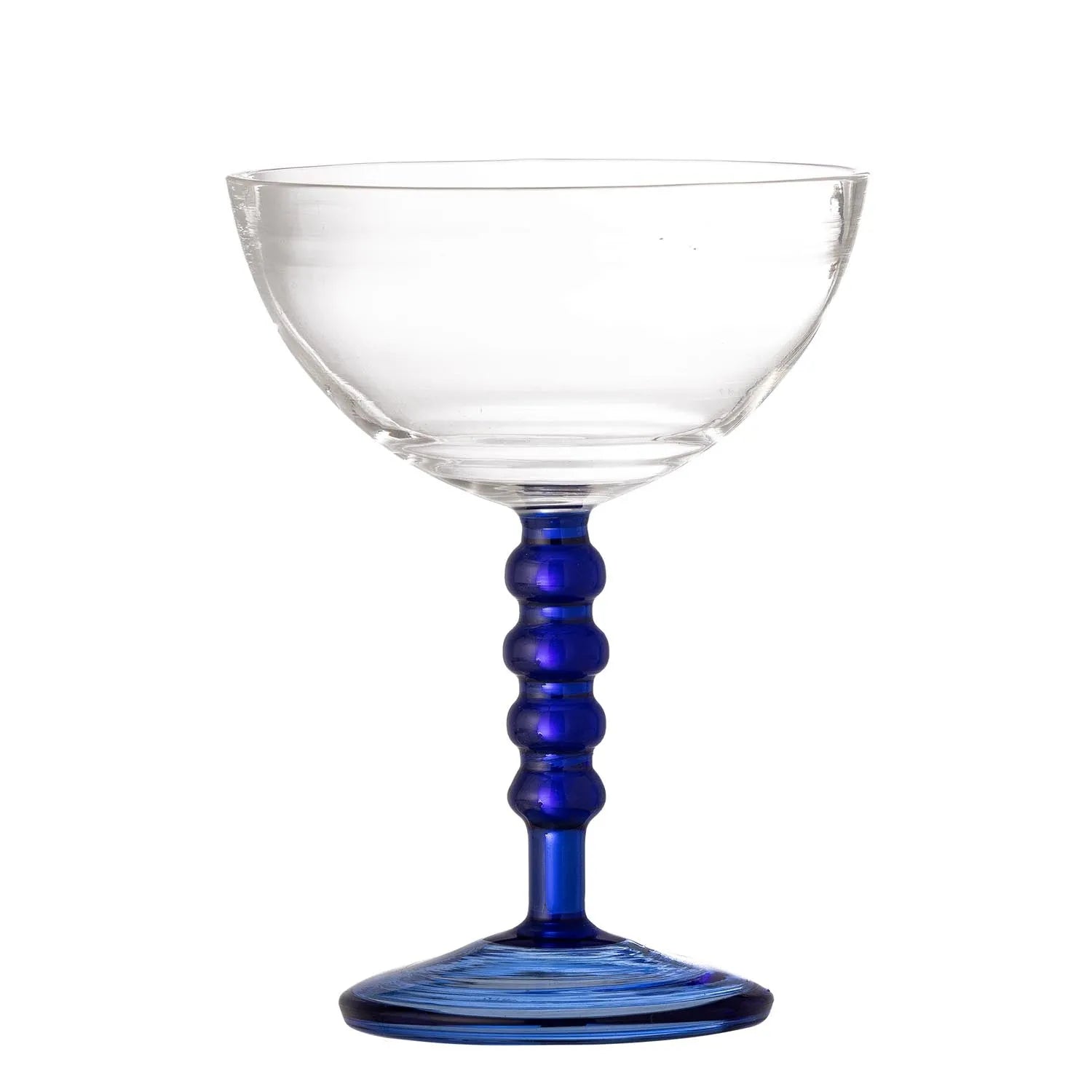 Elegantes Noemi Cocktailglas von Bloomingville: tiefblau, hochwertig, skandinavisches Design, stilvoll und funktional. Perfekt für Cocktails.