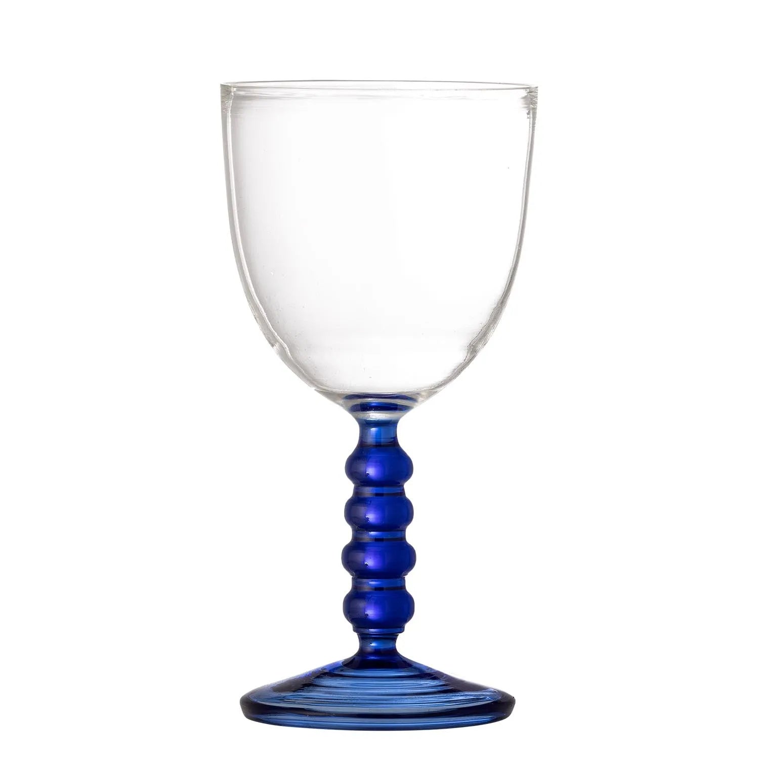 Noemi Weinglas, Blue, Glas in Blau präsentiert im Onlineshop von KAQTU Design AG. Wein- & Sektglas ist von Bloomingville