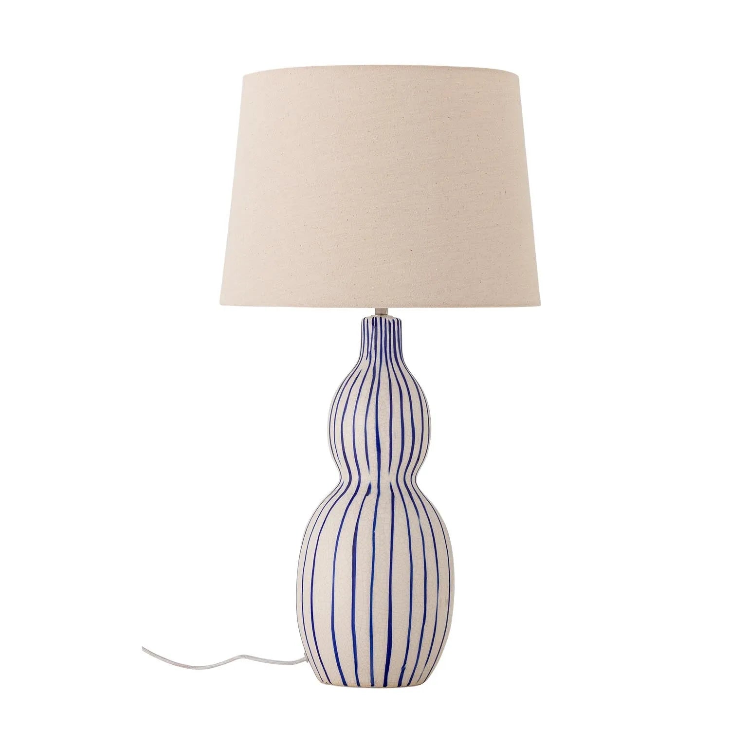 Gavisa Tischlampe, Blau, Steingut in Blau präsentiert im Onlineshop von KAQTU Design AG. Tischleuchte ist von Creative Collection