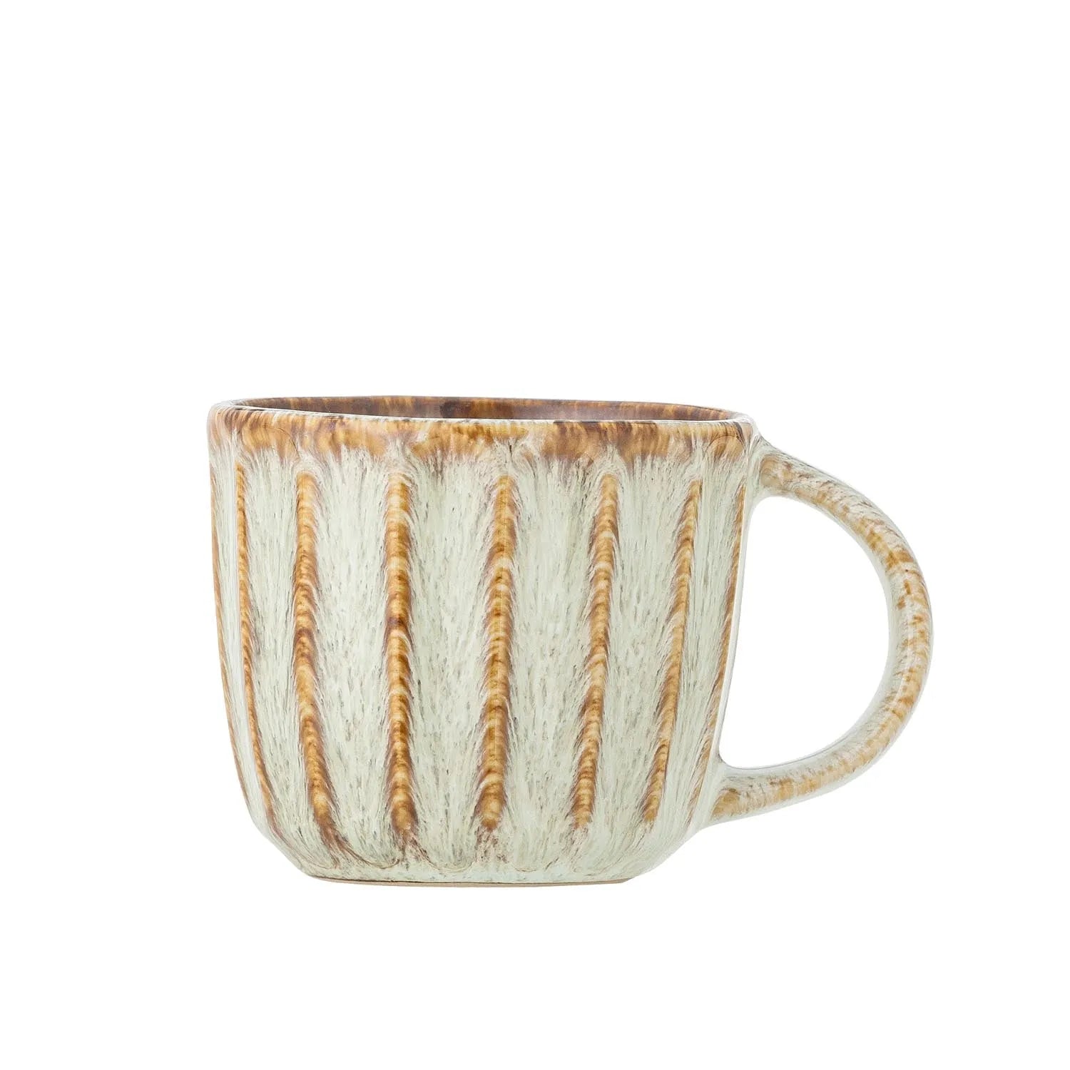 Fleur Tasse, Natur, Steingut in Natur präsentiert im Onlineshop von KAQTU Design AG. Tasse ist von Creative Collection