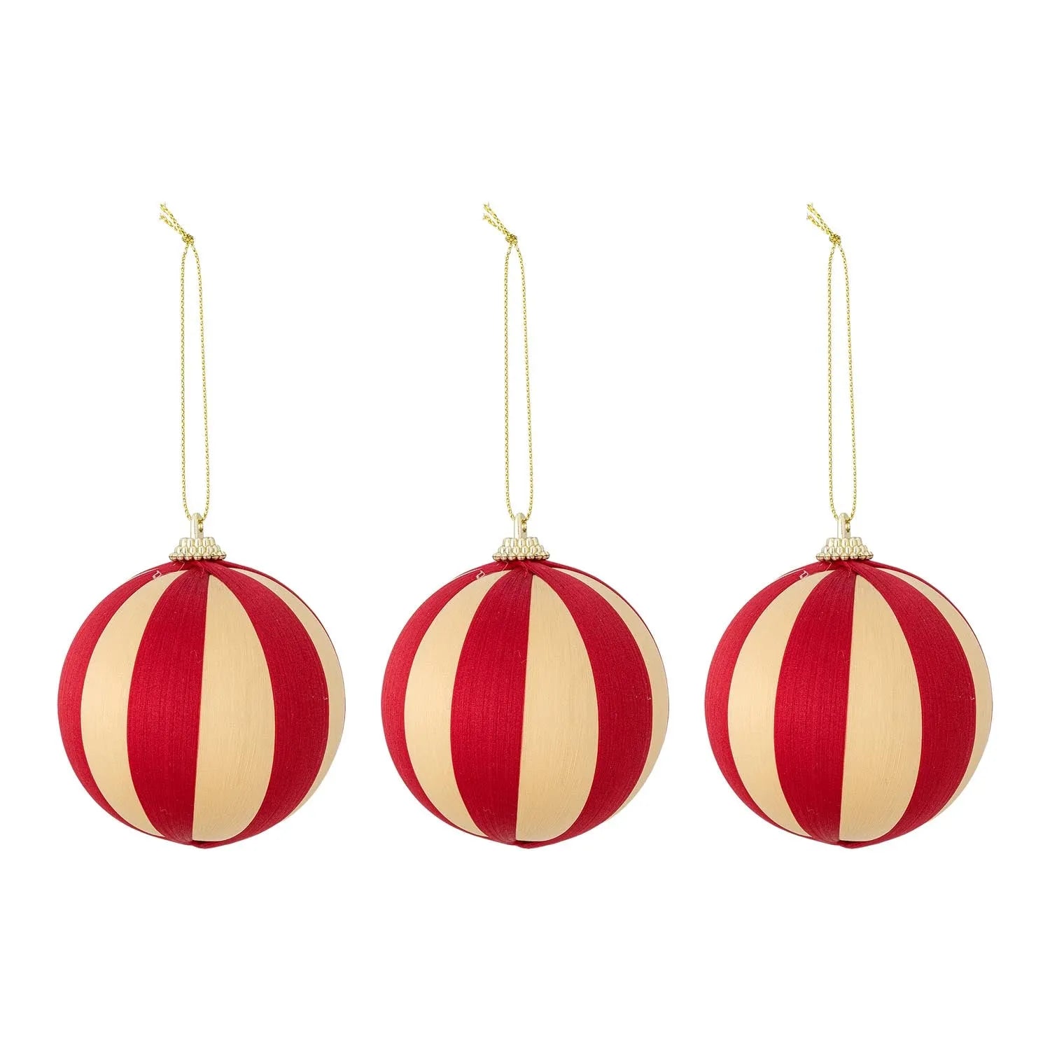 Wynn Ornament, Rot, Seide in Rot präsentiert im Onlineshop von KAQTU Design AG. Ornament ist von Bloomingville