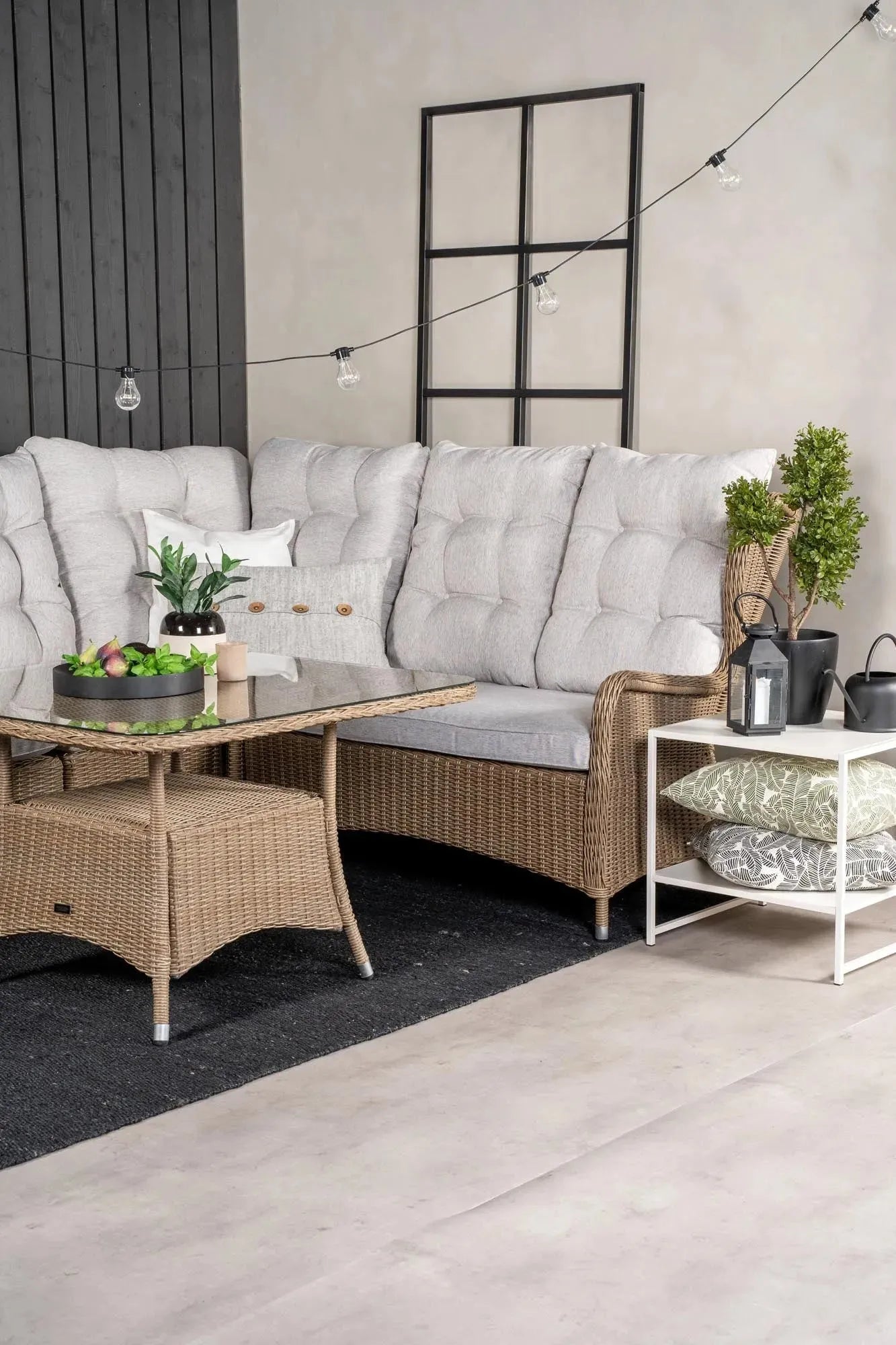 Washington Ecksofa Outdoorset 100cm in Natur präsentiert im Onlineshop von KAQTU Design AG. Loungeset ist von Venture Home