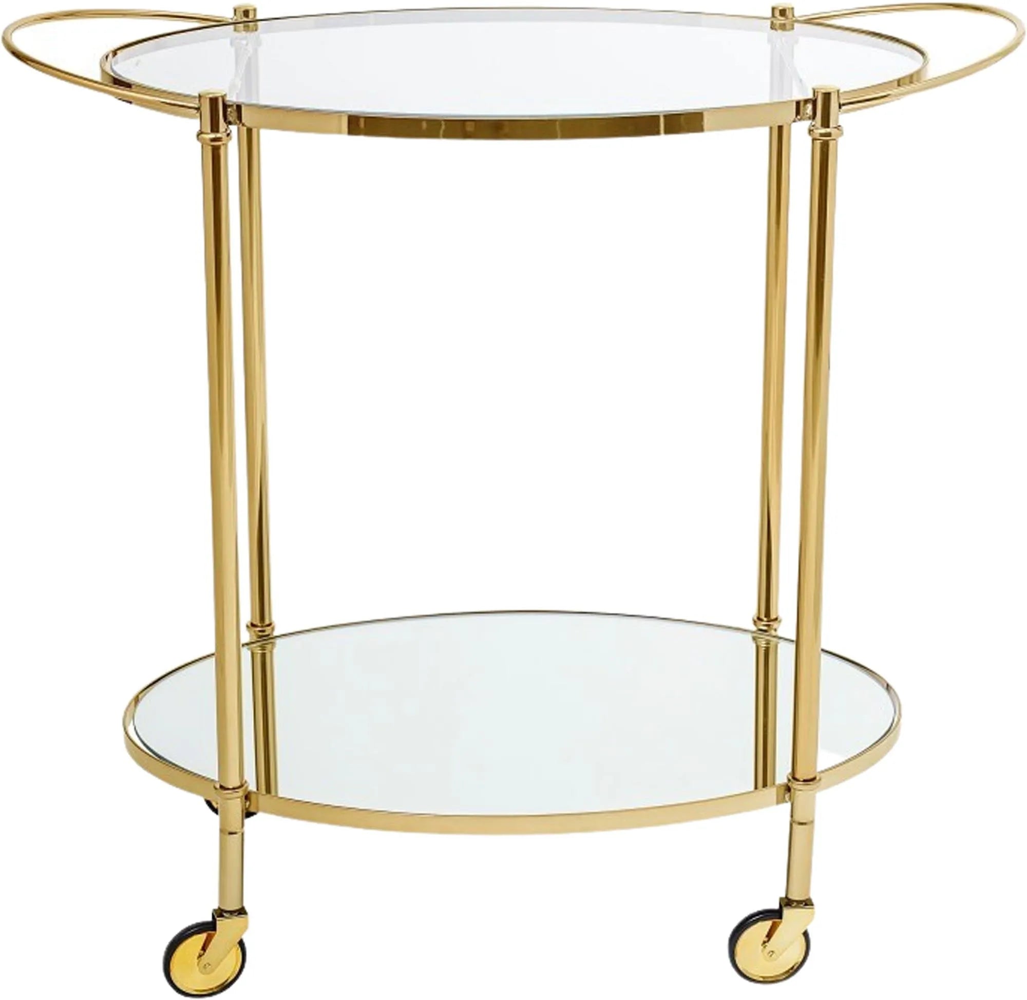 Fine Stehtisch, Gold, Glas - KAQTU Design