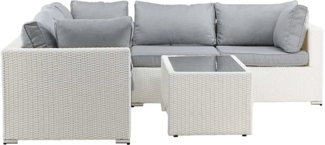 Amazon Ecksofa Outdoorset 110cm in Weiss präsentiert im Onlineshop von KAQTU Design AG. Loungeset ist von Venture Home