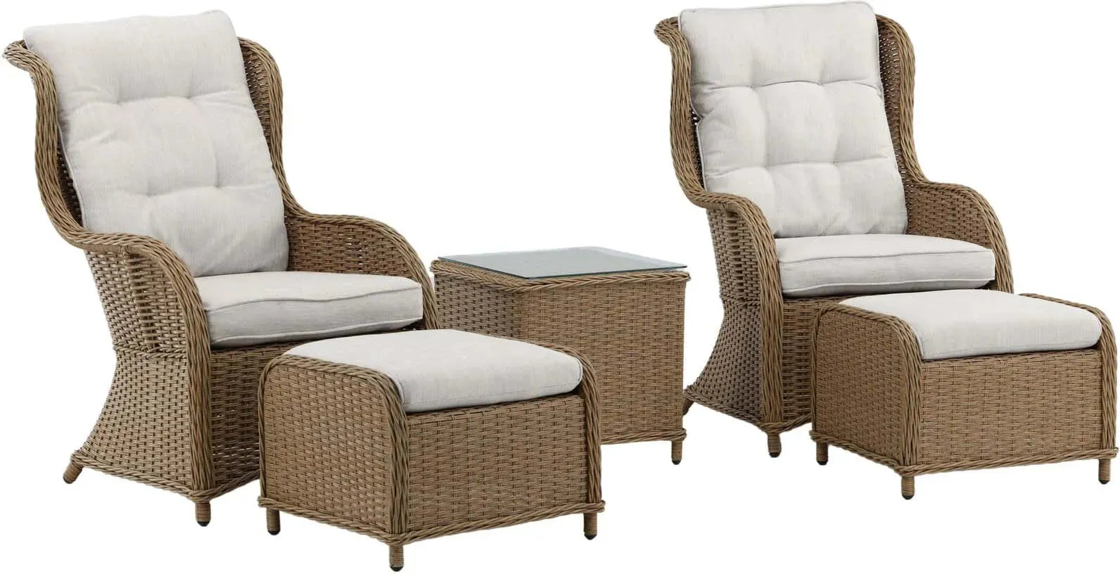 Vikelund Lounge Outdoorset 45cm in Natur präsentiert im Onlineshop von KAQTU Design AG. Loungeset ist von Venture Home