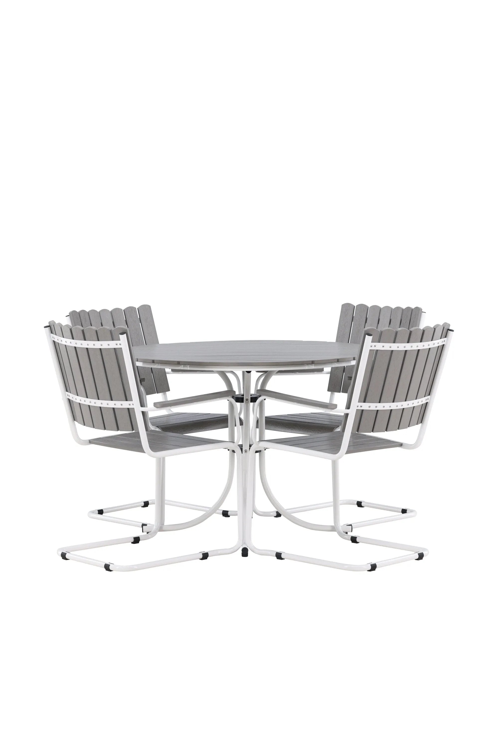 Holmsund Tisch Set in Grau/Grau/Weiss präsentiert im Onlineshop von KAQTU Design AG. Esszimmerset ist von Venture Home