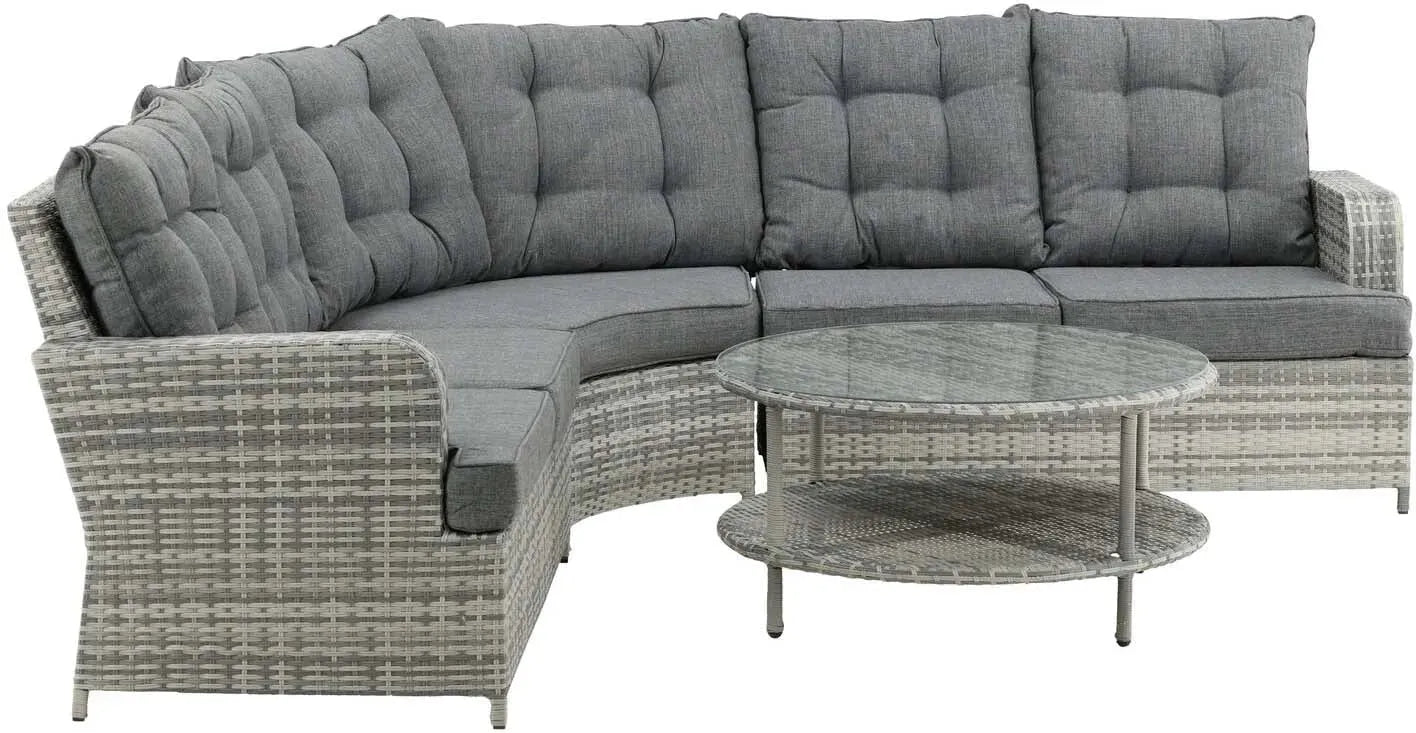 Valencia Ecksofa Outdoorset ⌀90cm - KAQTU Design