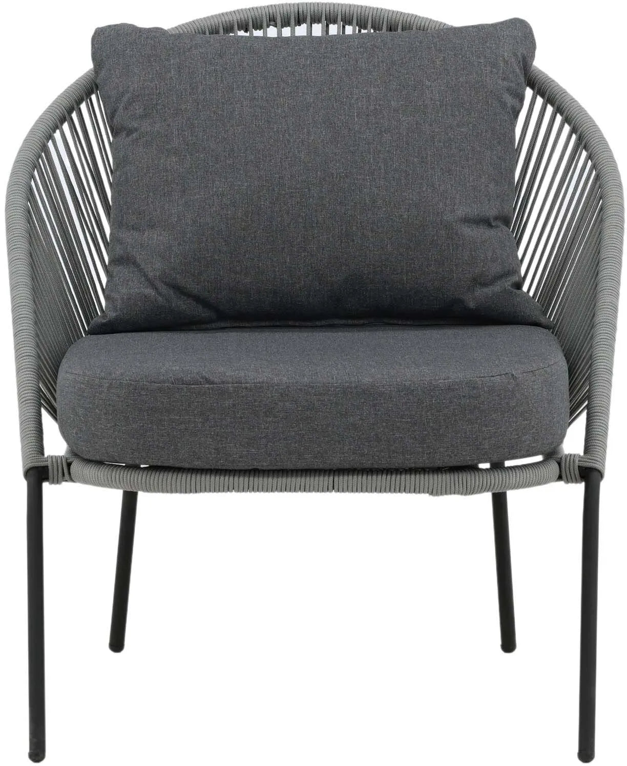 Lindos Lounge Chair in Grau präsentiert im Onlineshop von KAQTU Design AG. Outdoor-Sessel ist von Venture Home