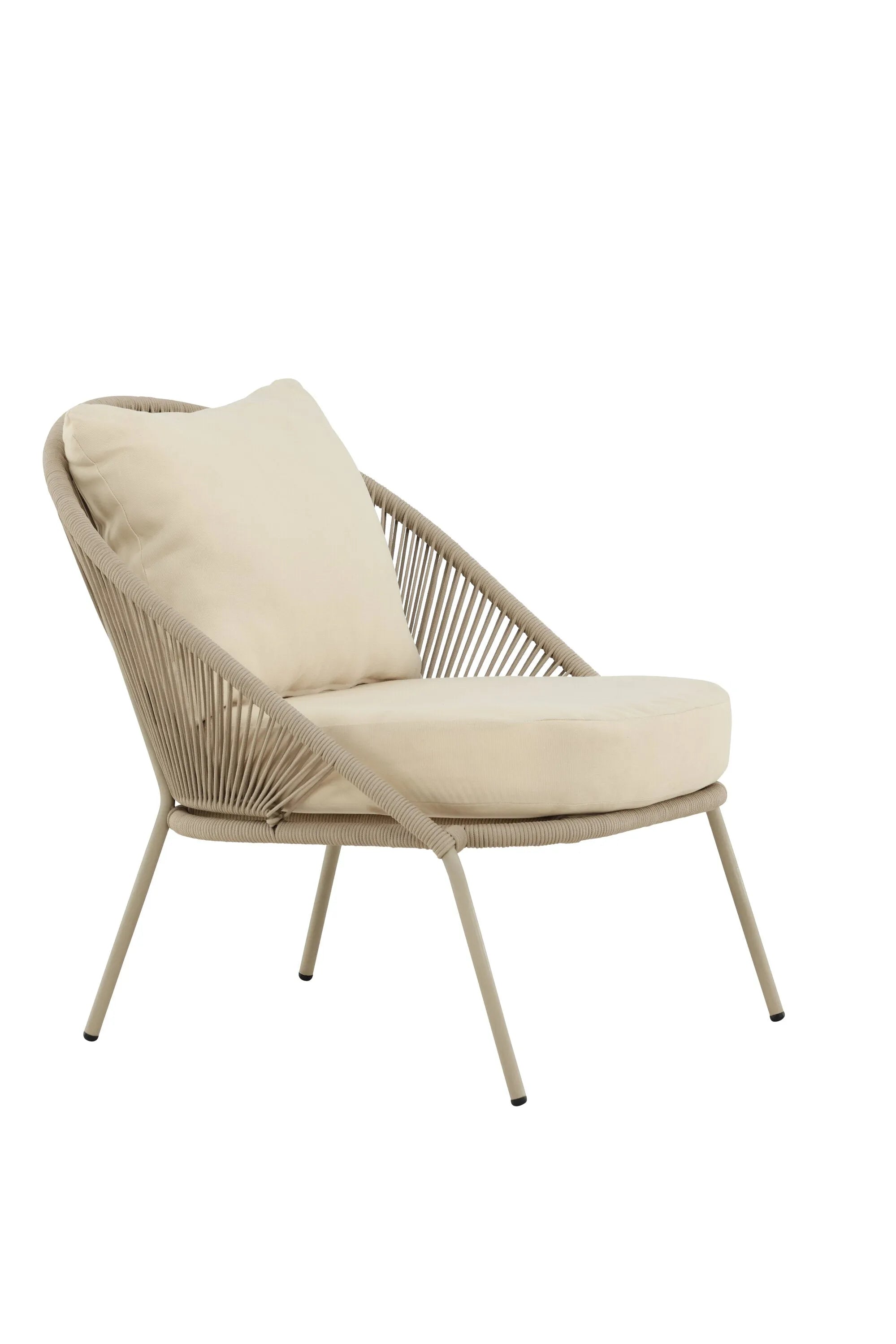 Lindos Loungesessel in Beige präsentiert im Onlineshop von KAQTU Design AG. Outdoor-Sessel ist von Venture Home