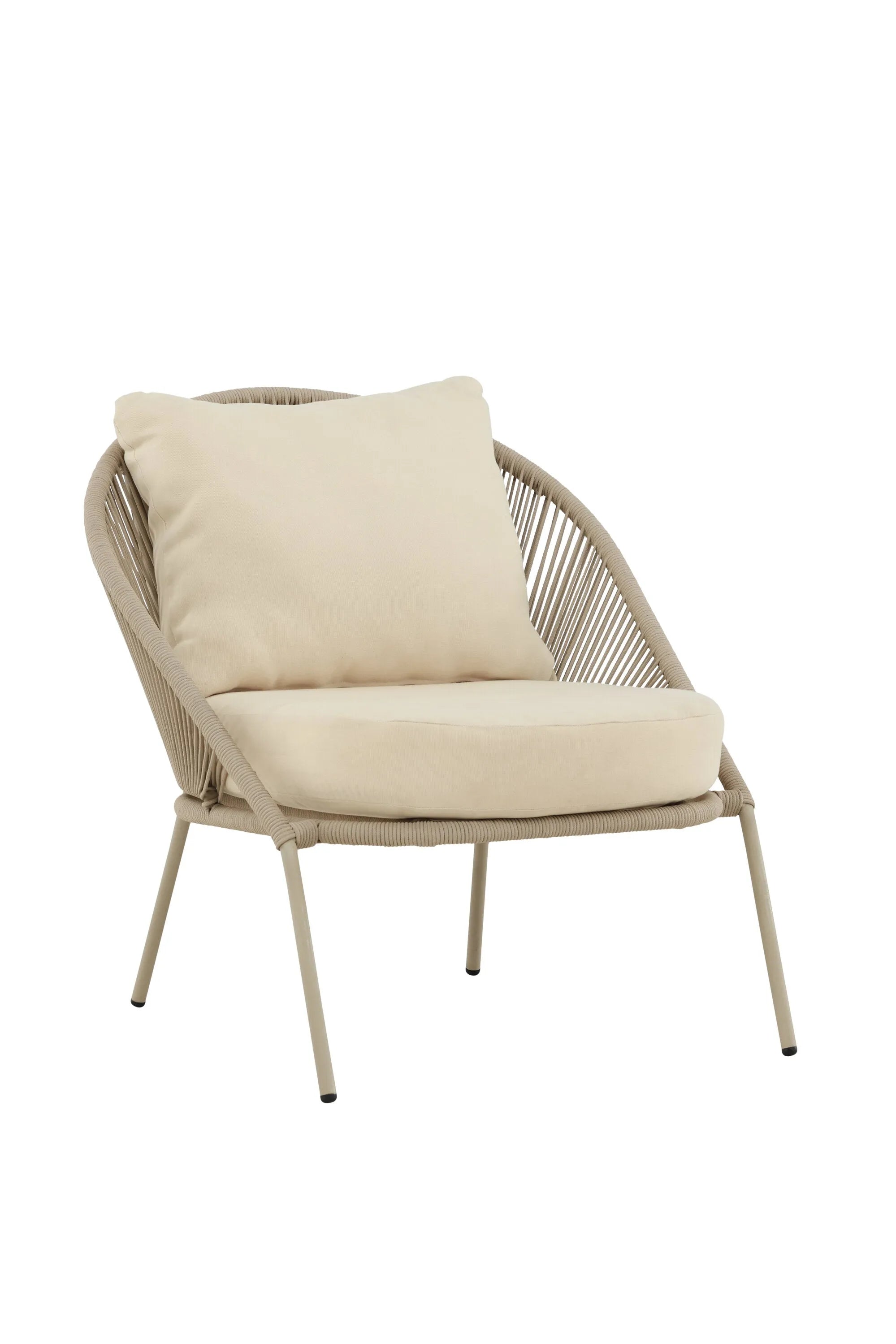 Lindos Loungesessel in Beige präsentiert im Onlineshop von KAQTU Design AG. Outdoor-Sessel ist von Venture Home