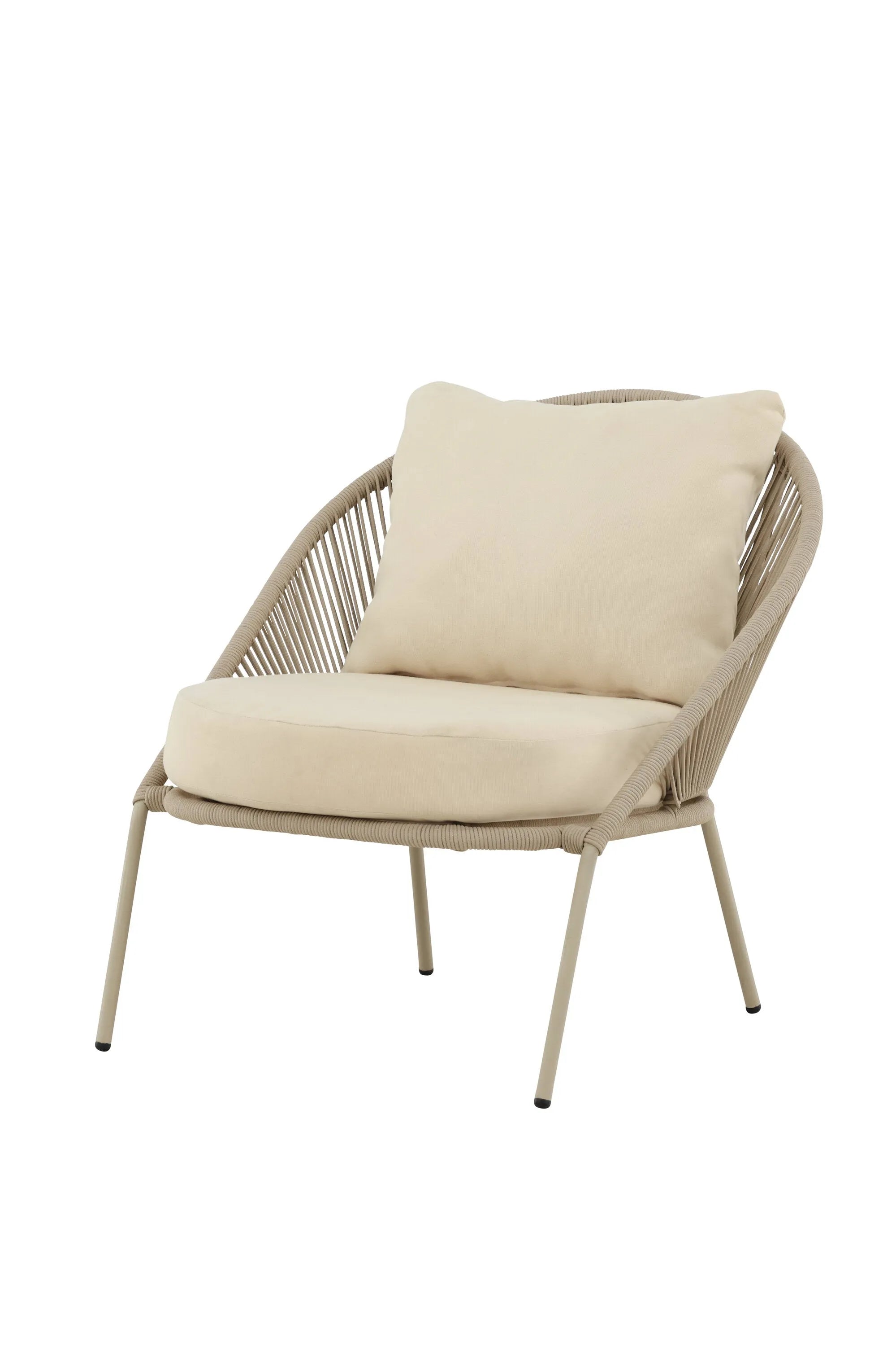 Lindos Loungesessel in Beige präsentiert im Onlineshop von KAQTU Design AG. Outdoor-Sessel ist von Venture Home