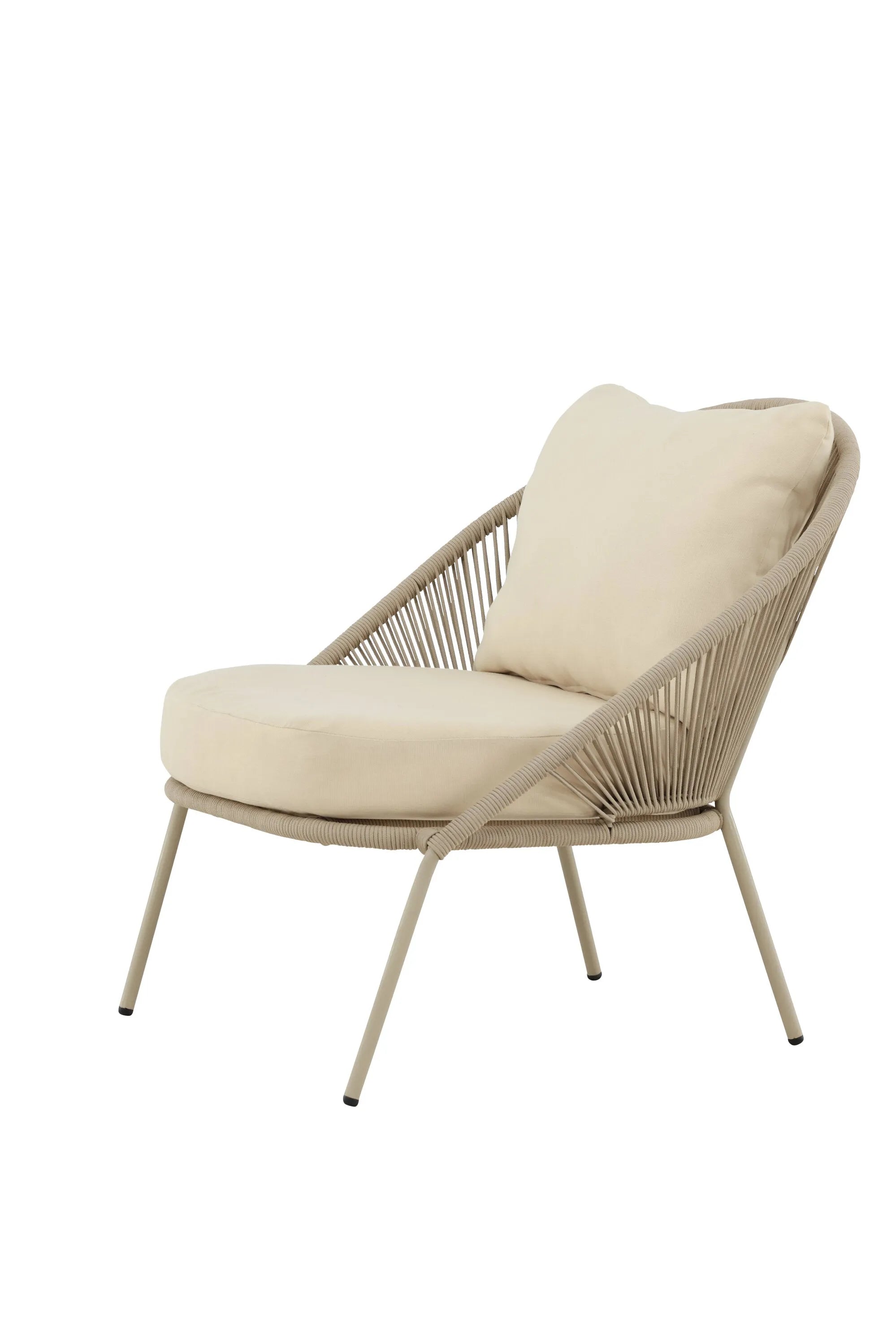 Lindos Loungesessel in Beige präsentiert im Onlineshop von KAQTU Design AG. Outdoor-Sessel ist von Venture Home