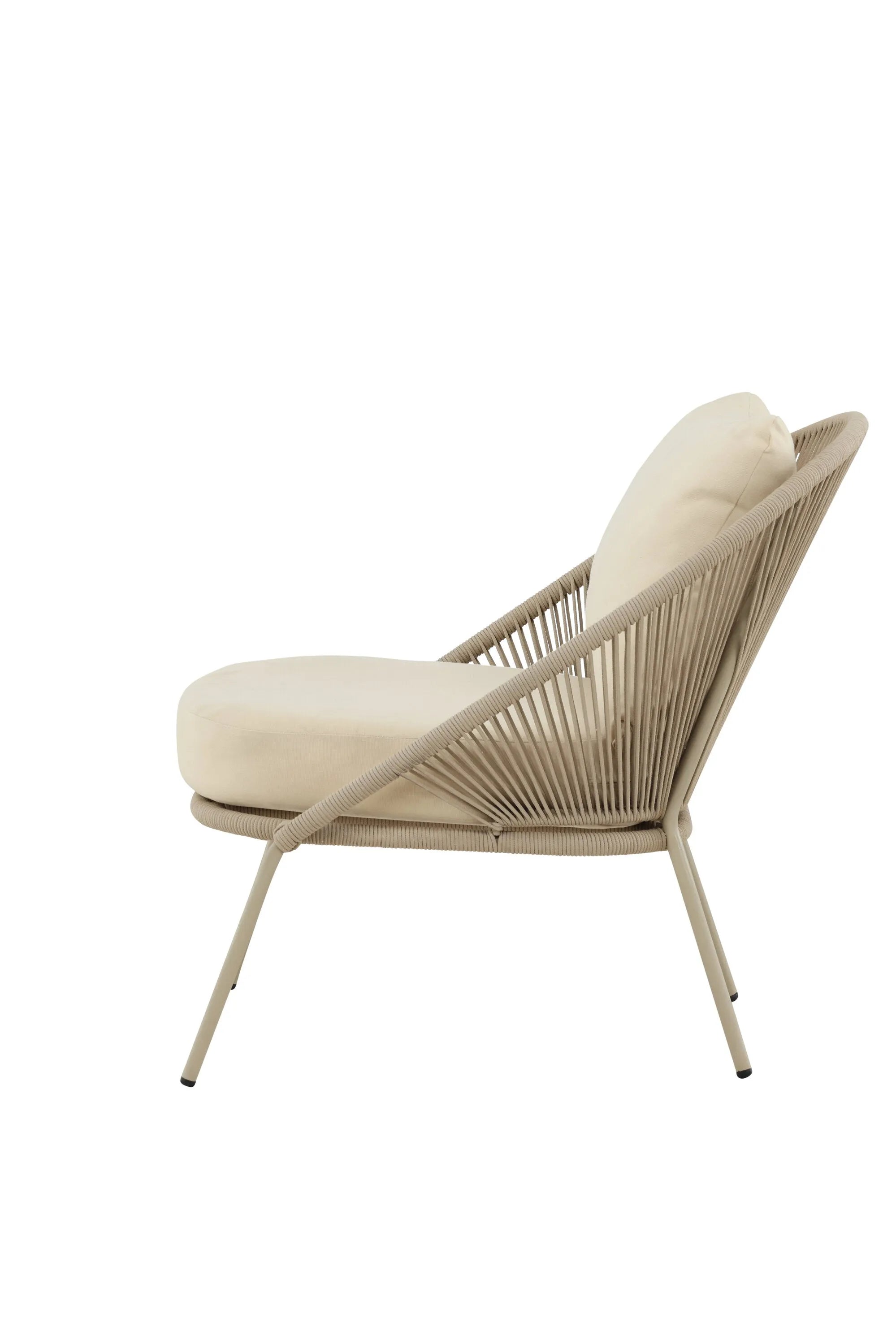 Lindos Loungesessel in Beige präsentiert im Onlineshop von KAQTU Design AG. Outdoor-Sessel ist von Venture Home