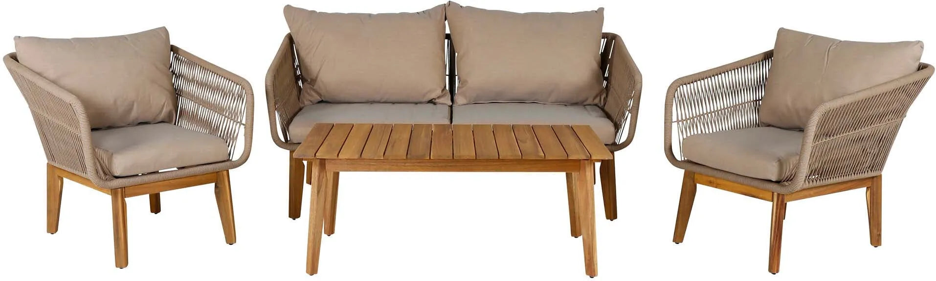 Chania Sofa Outdoorset 110cm, Loungeset, KAQTU Design