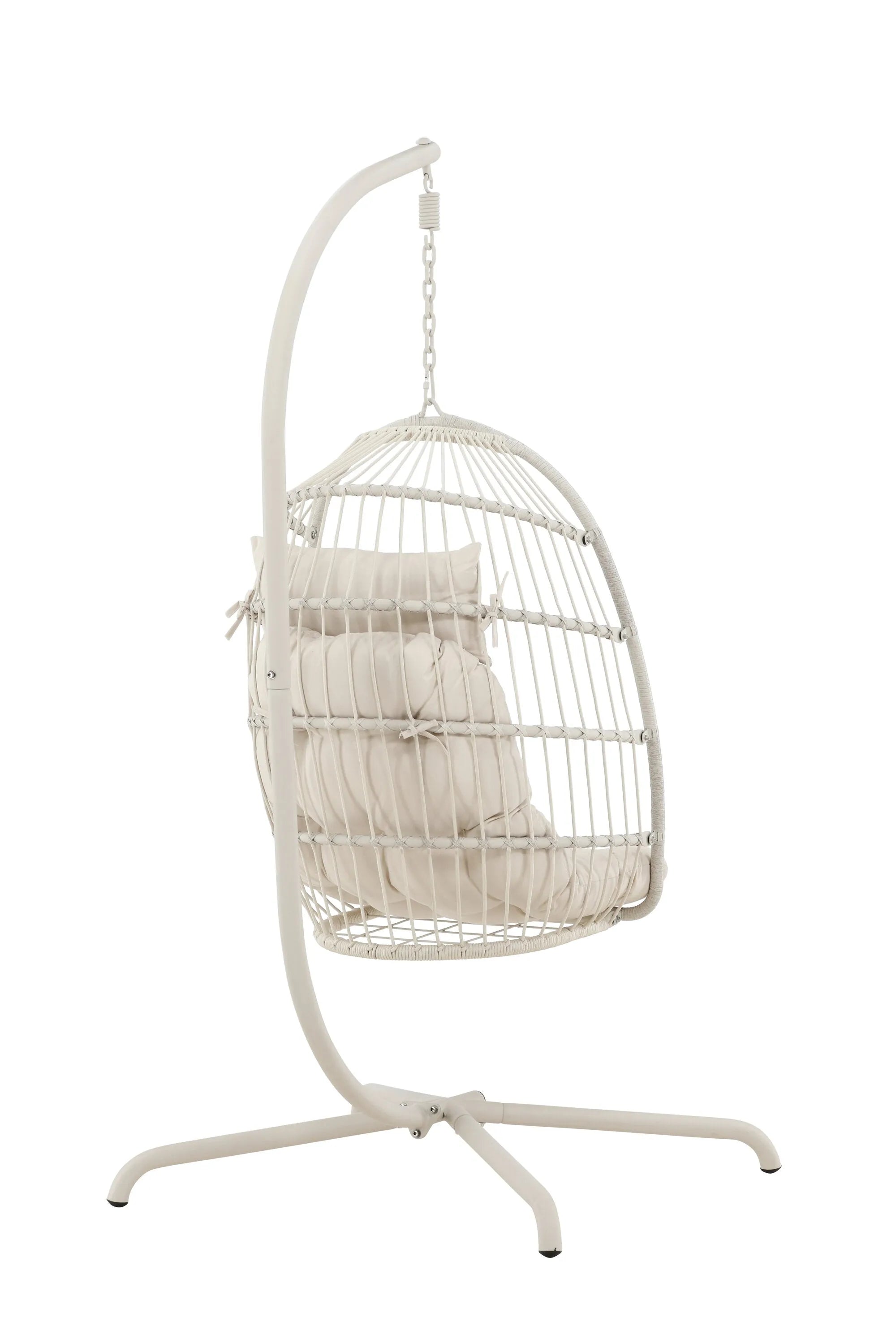 Trezza Hängesessel in Beige präsentiert im Onlineshop von KAQTU Design AG. Hängesessel ist von Venture Home