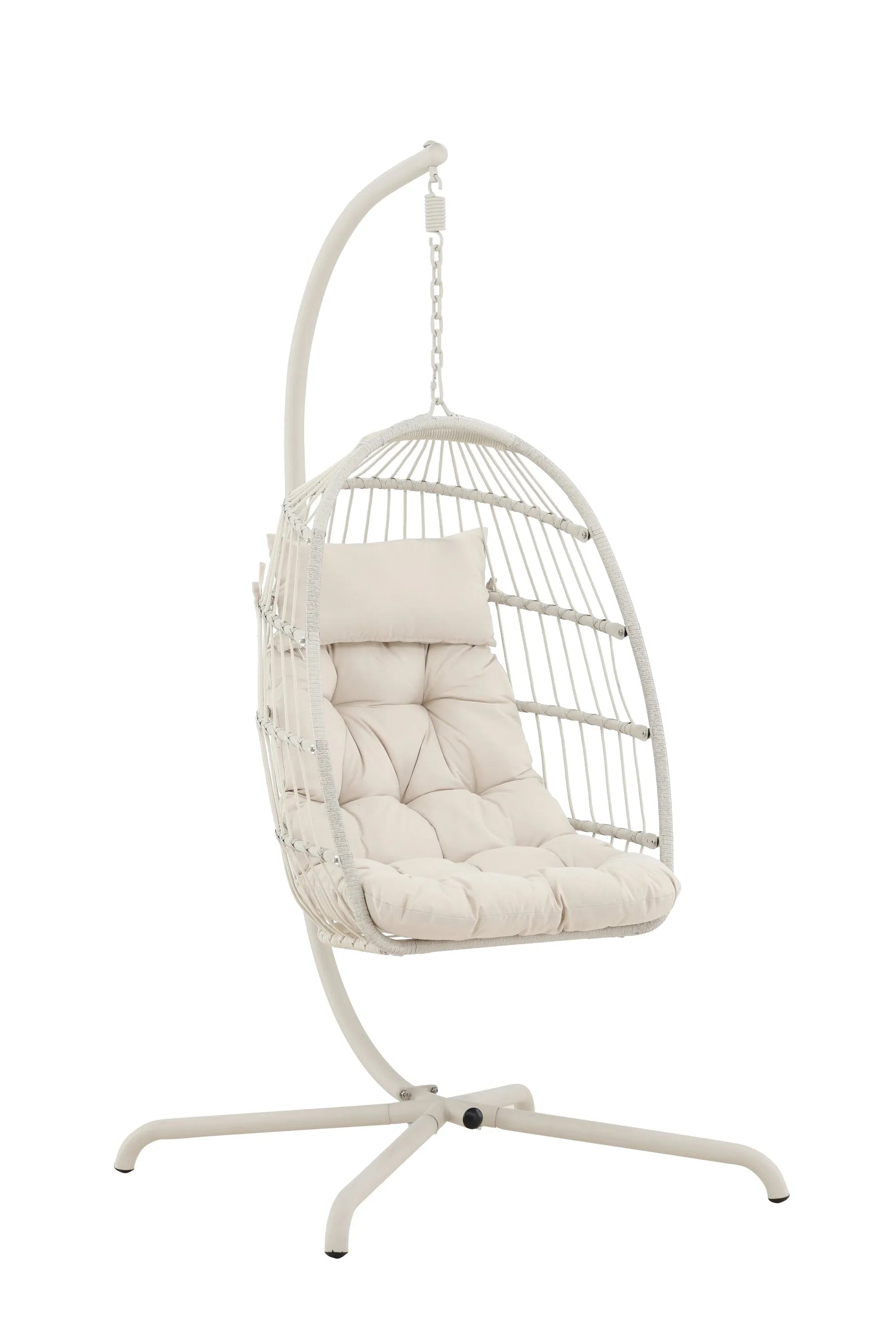 Trezza Hängesessel in Beige präsentiert im Onlineshop von KAQTU Design AG. Hängesessel ist von Venture Home