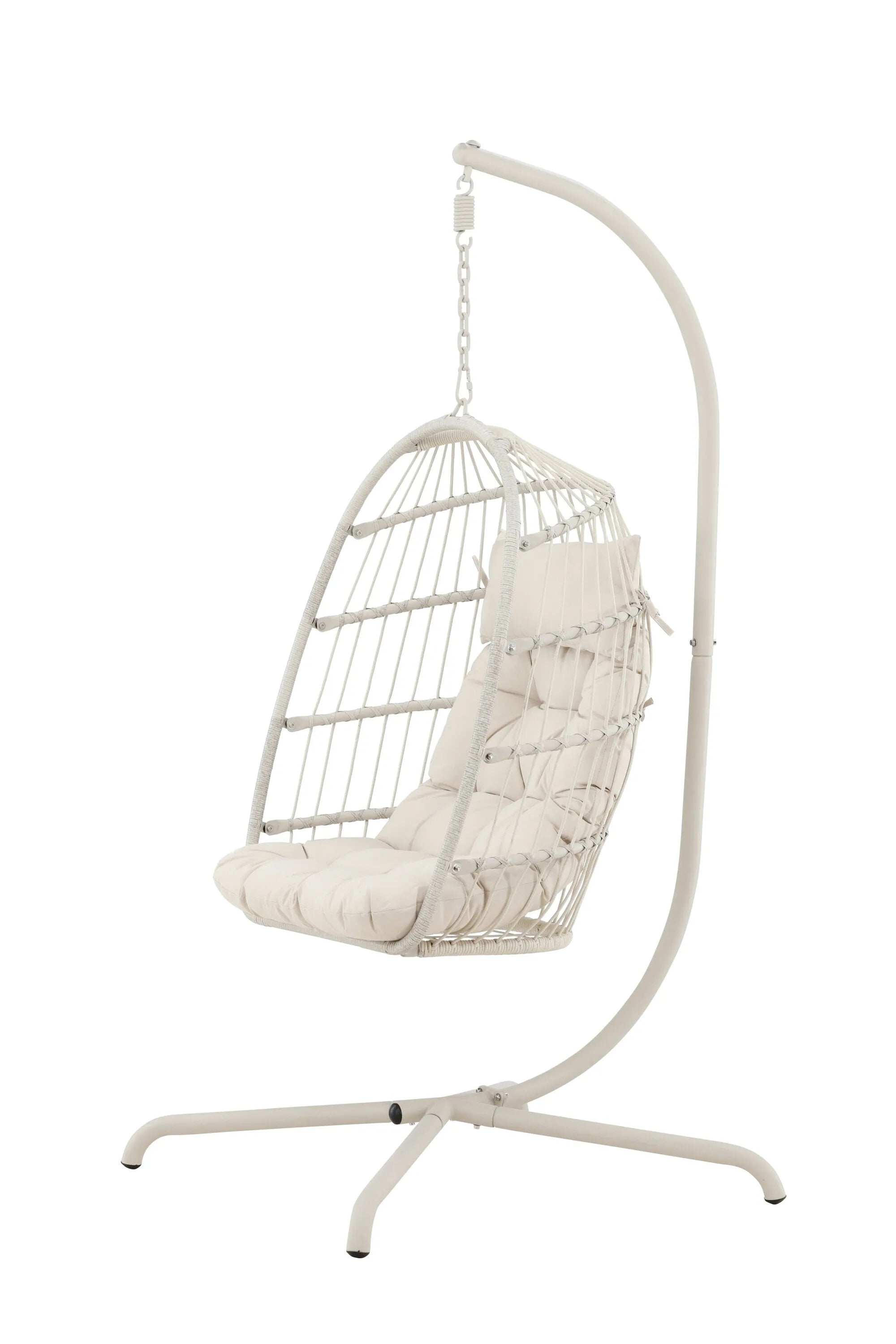 Trezza Hängesessel in Beige präsentiert im Onlineshop von KAQTU Design AG. Hängesessel ist von Venture Home