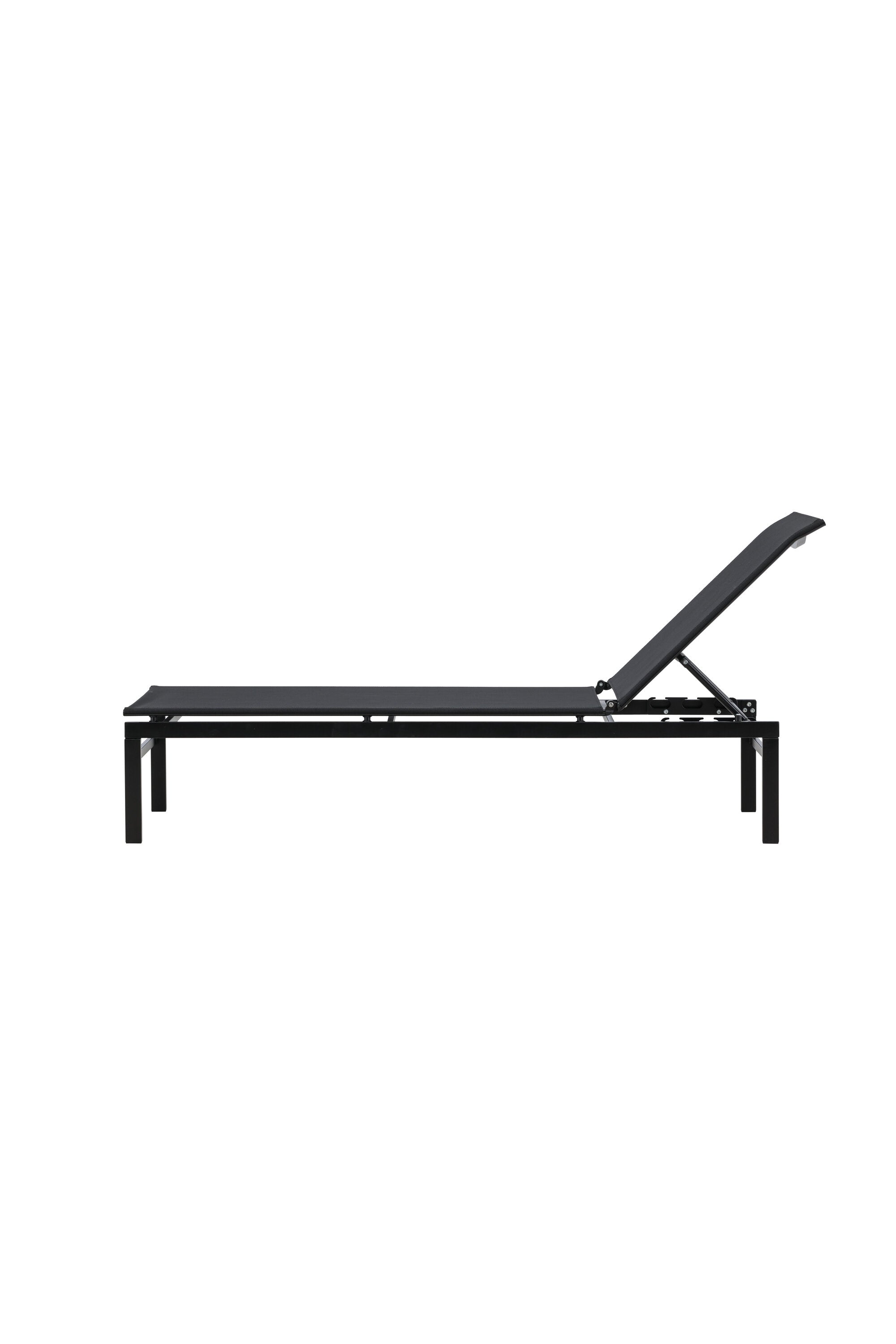 Massimo Sonnenlounge in Black präsentiert im Onlineshop von KAQTU Design AG. Liegestuhl ist von Venture Home