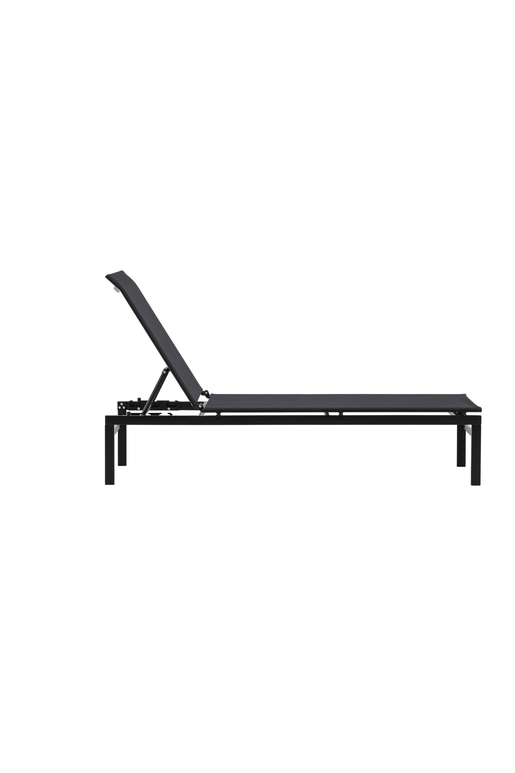 Massimo Sonnenlounge in Black präsentiert im Onlineshop von KAQTU Design AG. Liegestuhl ist von Venture Home