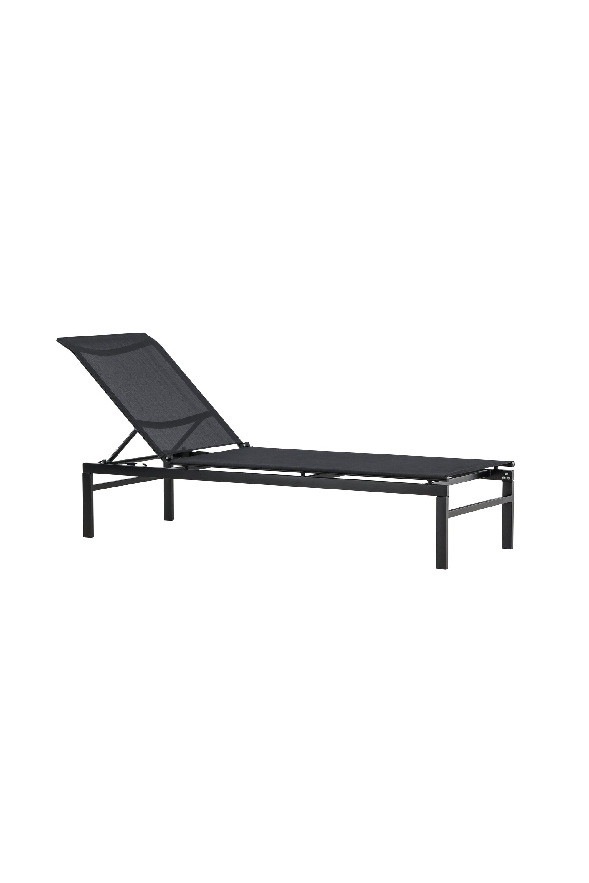 Massimo Sonnenlounge in Black präsentiert im Onlineshop von KAQTU Design AG. Liegestuhl ist von Venture Home