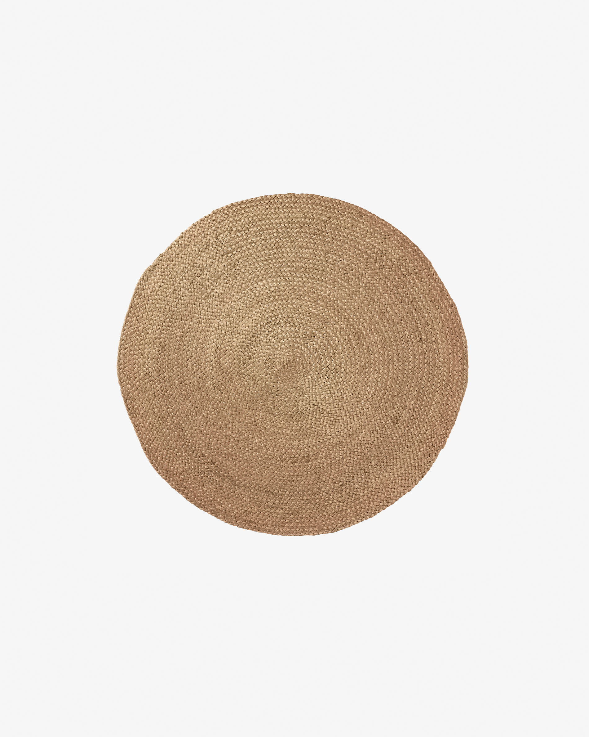 Doc runder Teppich 100% Jute natur Ø 100 cm in Braun präsentiert im Onlineshop von KAQTU Design AG. Teppich ist von Kave Home