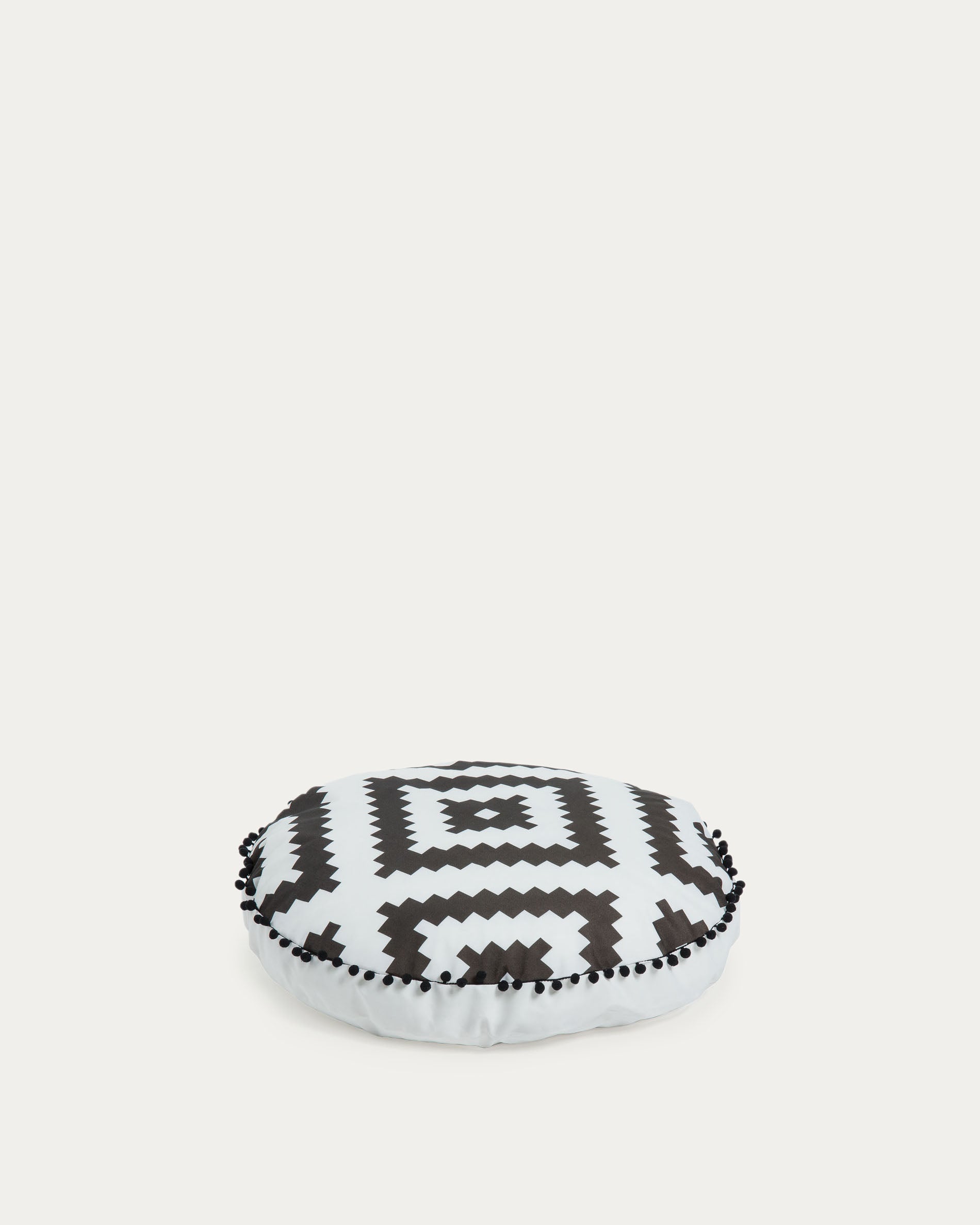 Ethnie Pouf Ø 60 cm in Weiß präsentiert im Onlineshop von KAQTU Design AG. Pouf ist von Kave Home