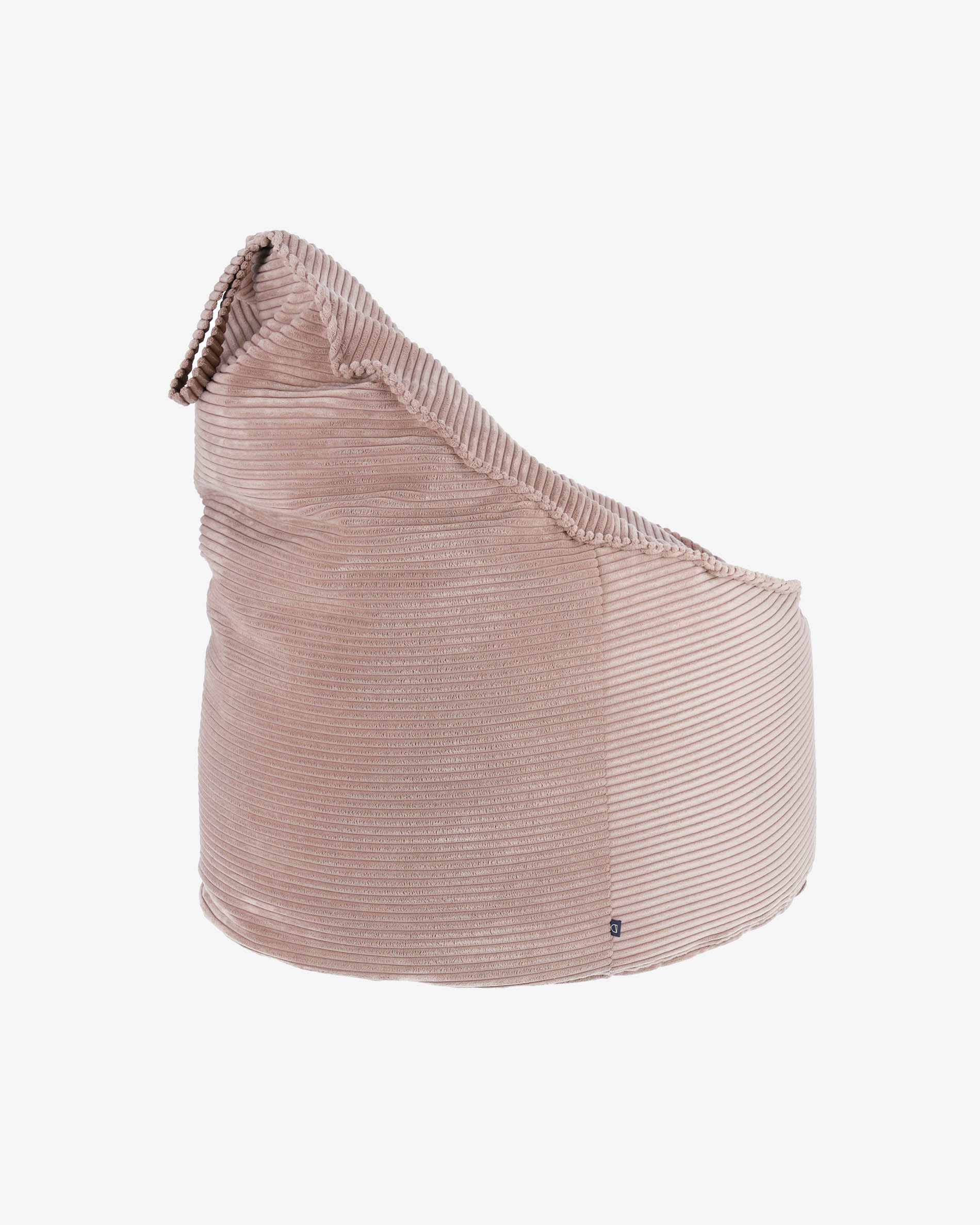 Wilma Pouf breiter Cord rosa Ø 80 cm in Rosa präsentiert im Onlineshop von KAQTU Design AG. Pouf ist von Kave Home