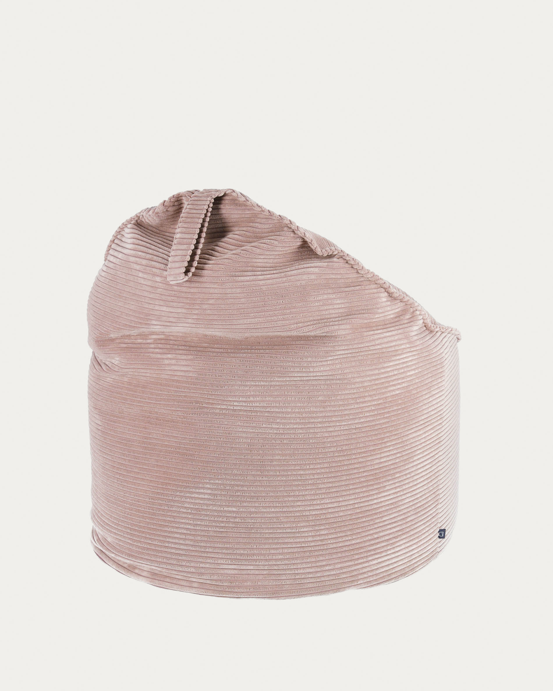 Wilma Pouf breiter Cord rosa Ø 80 cm in Rosa präsentiert im Onlineshop von KAQTU Design AG. Pouf ist von Kave Home