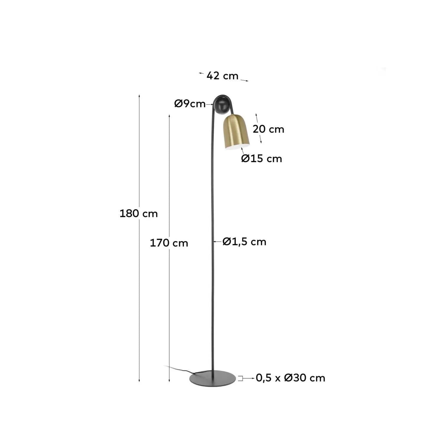 Natsumi Stehlampe: Modernes Design mit luxuriösem Marmorsockel.