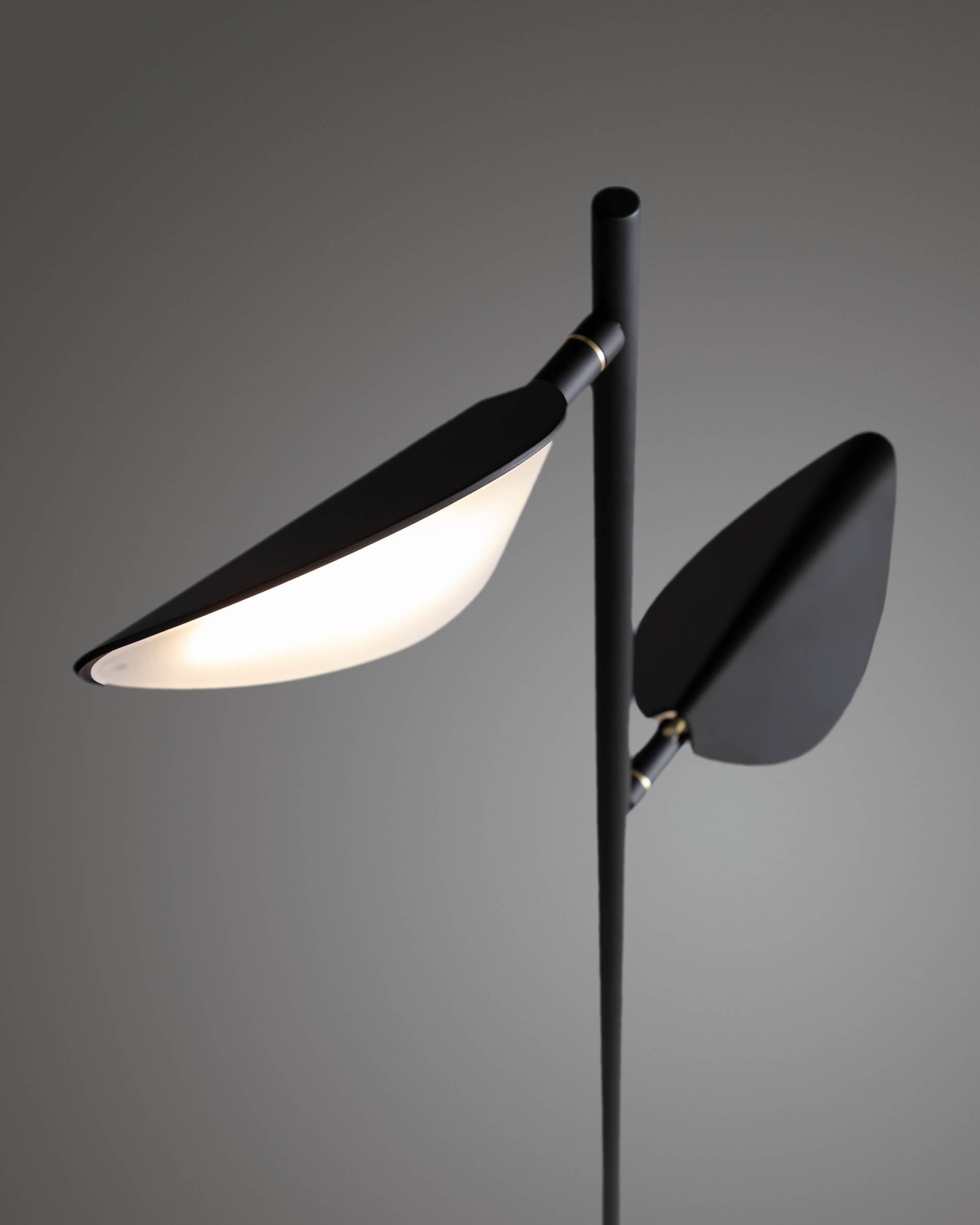 Veleira Stehlampe in Schwarz präsentiert im Onlineshop von KAQTU Design AG. Stehleuchte ist von Kave Home