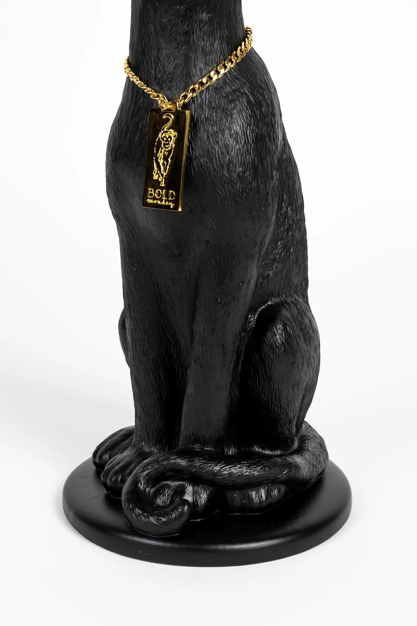 Proudly Crowned Panther Kerzenleuchter in Schwarz präsentiert im Onlineshop von KAQTU Design AG. Kerzenständer ist von Bold Monkey