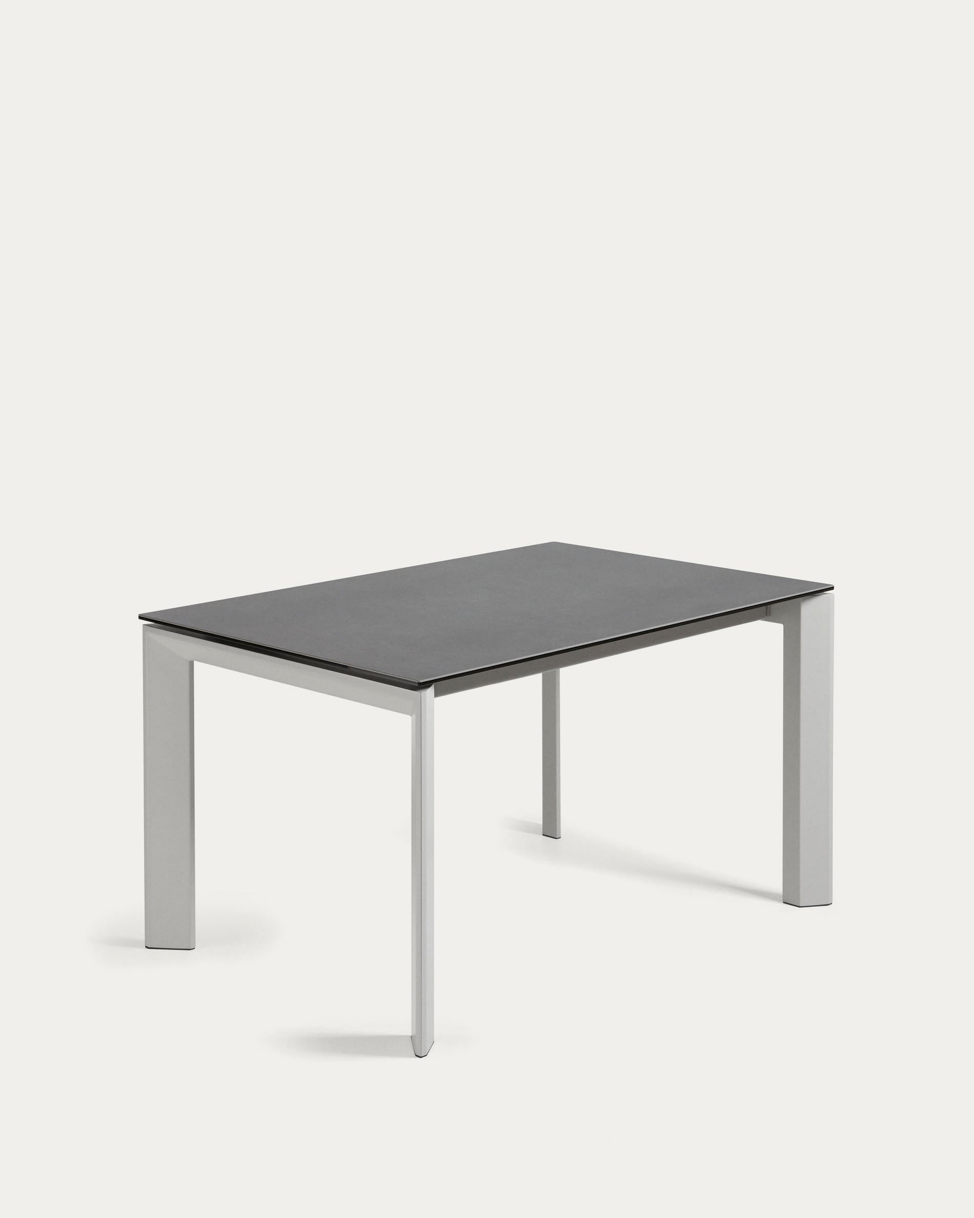 Axis Ausziehtisch Feinsteinzeug Vulcano Roca Finish Beine grau 140 (200) cm in Grau präsentiert im Onlineshop von KAQTU Design AG. Esstisch ist von Kave Home