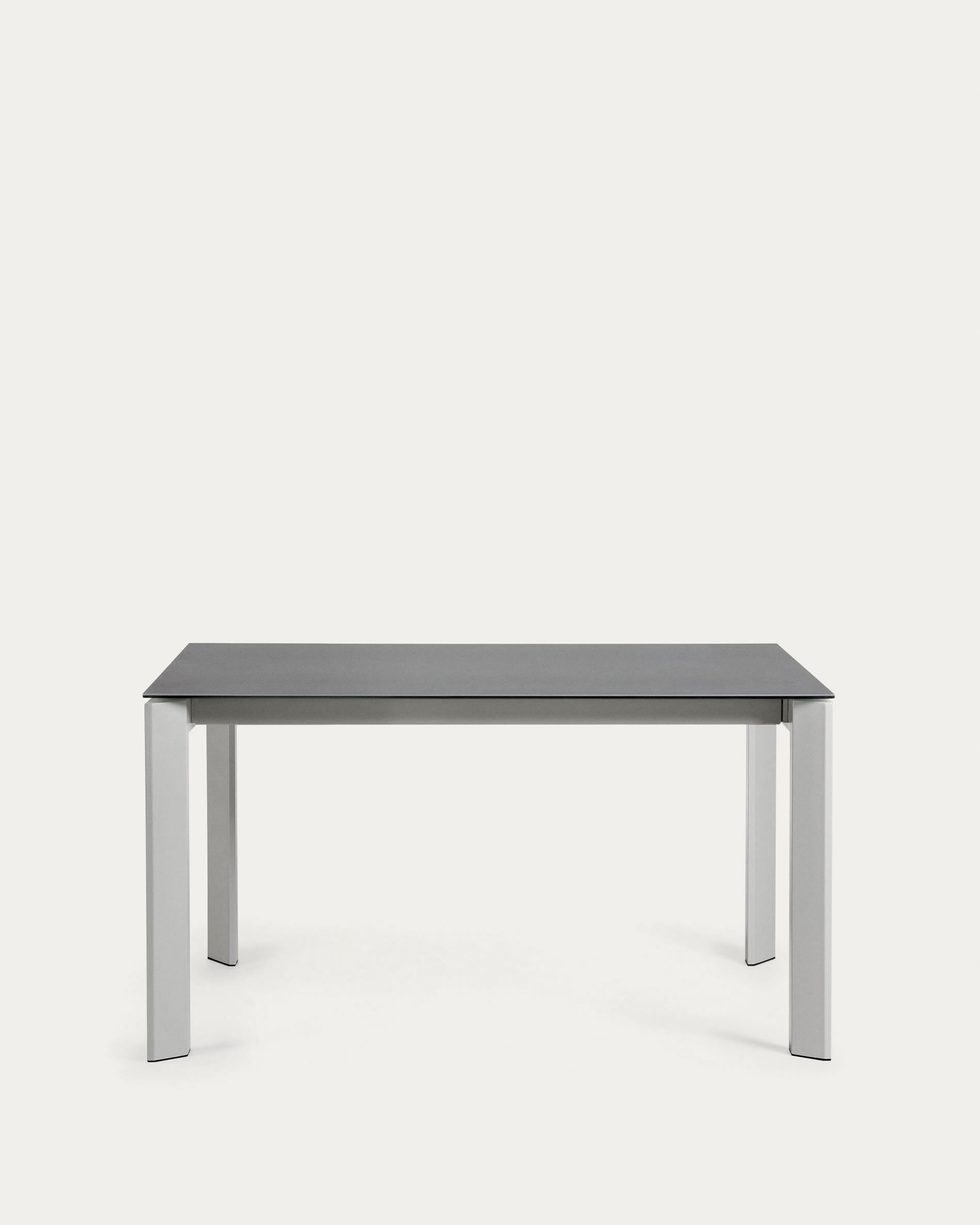 Axis Ausziehtisch Feinsteinzeug Vulcano Roca Finish Beine grau 140 (200) cm in Grau präsentiert im Onlineshop von KAQTU Design AG. Esstisch ist von Kave Home