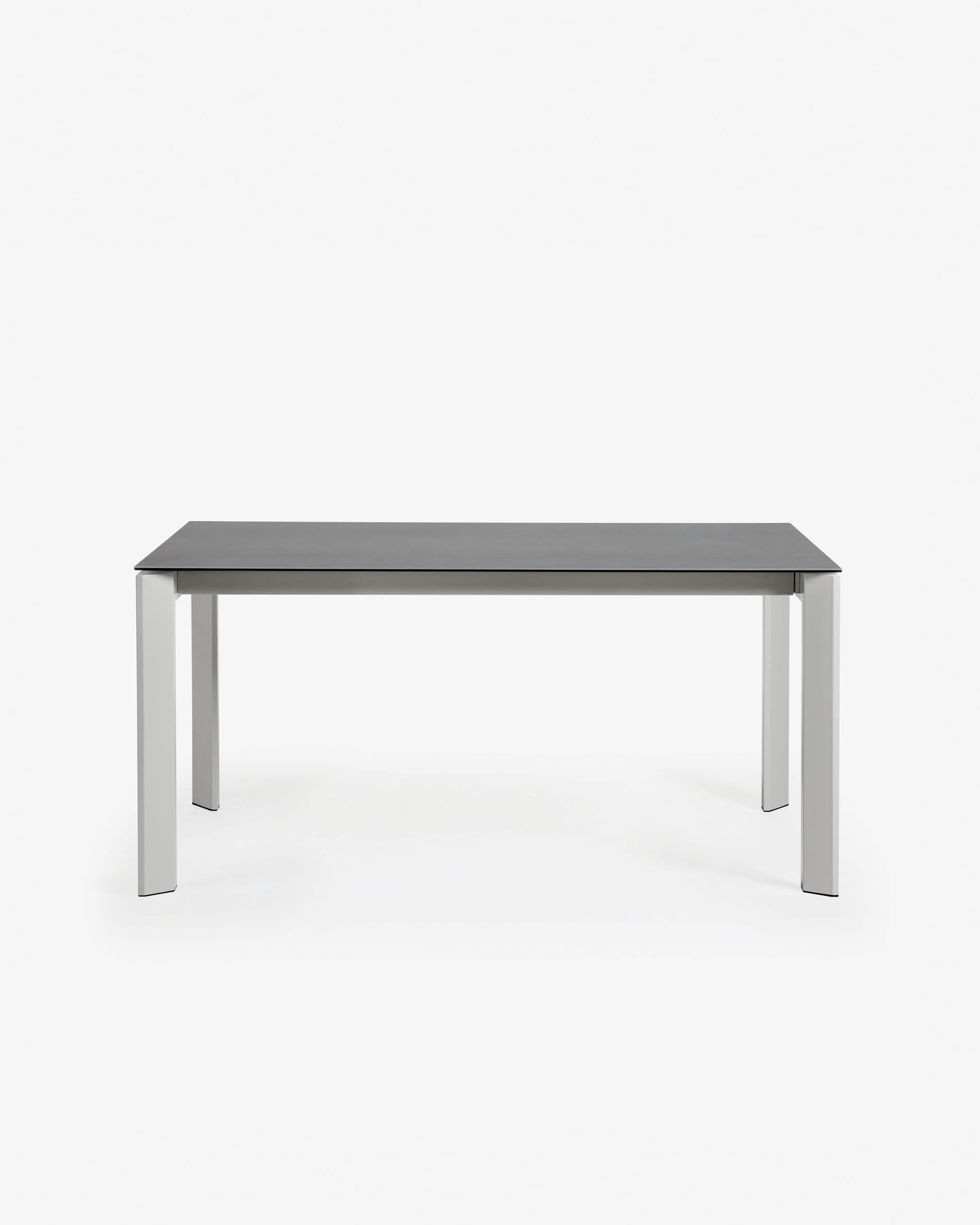 Axis Ausziehtisch Feinsteinzeug Vulcano Roca Finish Beine grau 160 (220) cm in Grau präsentiert im Onlineshop von KAQTU Design AG. Esstisch ist von Kave Home