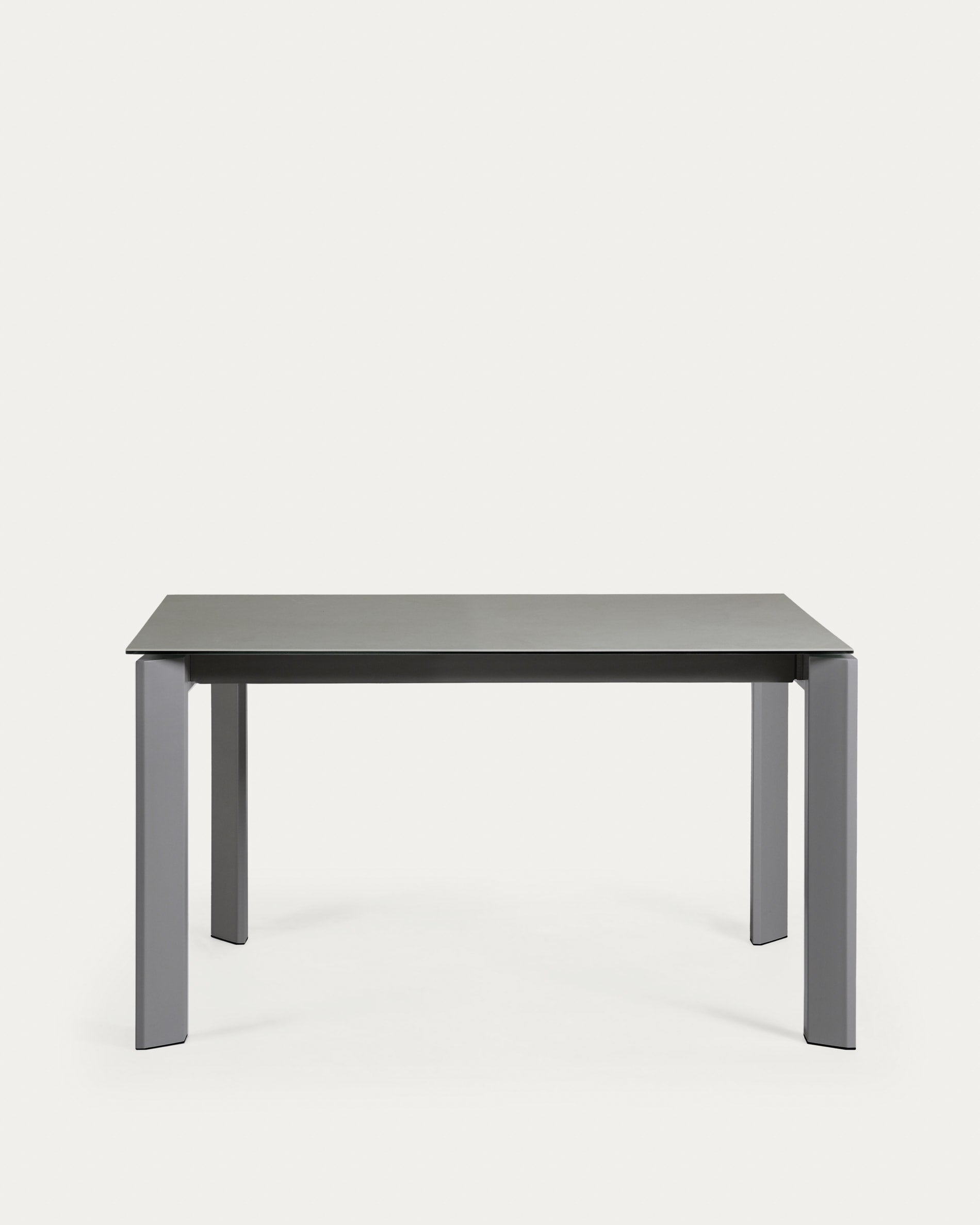 Axis Ausziehtisch Feinsteinzeug mit Hydra Plomo Finish Stahlbeine Anthrazit 140 (200) cm in Grau präsentiert im Onlineshop von KAQTU Design AG. Esstisch ist von Kave Home