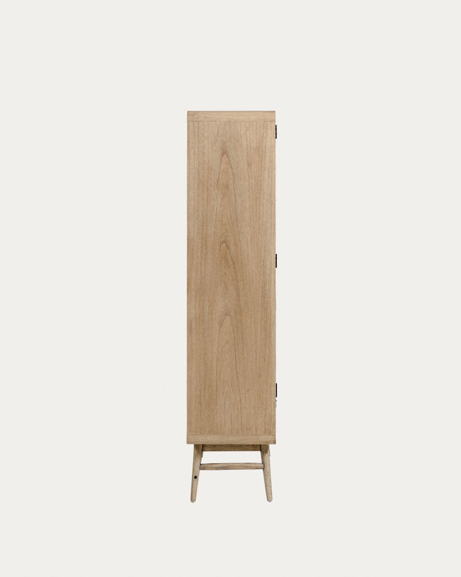 Nalu Schrank aus massivem Mindiholz und Rattan 90 x 175 cm in Braun präsentiert im Onlineshop von KAQTU Design AG. Cabinet ist von Kave Home