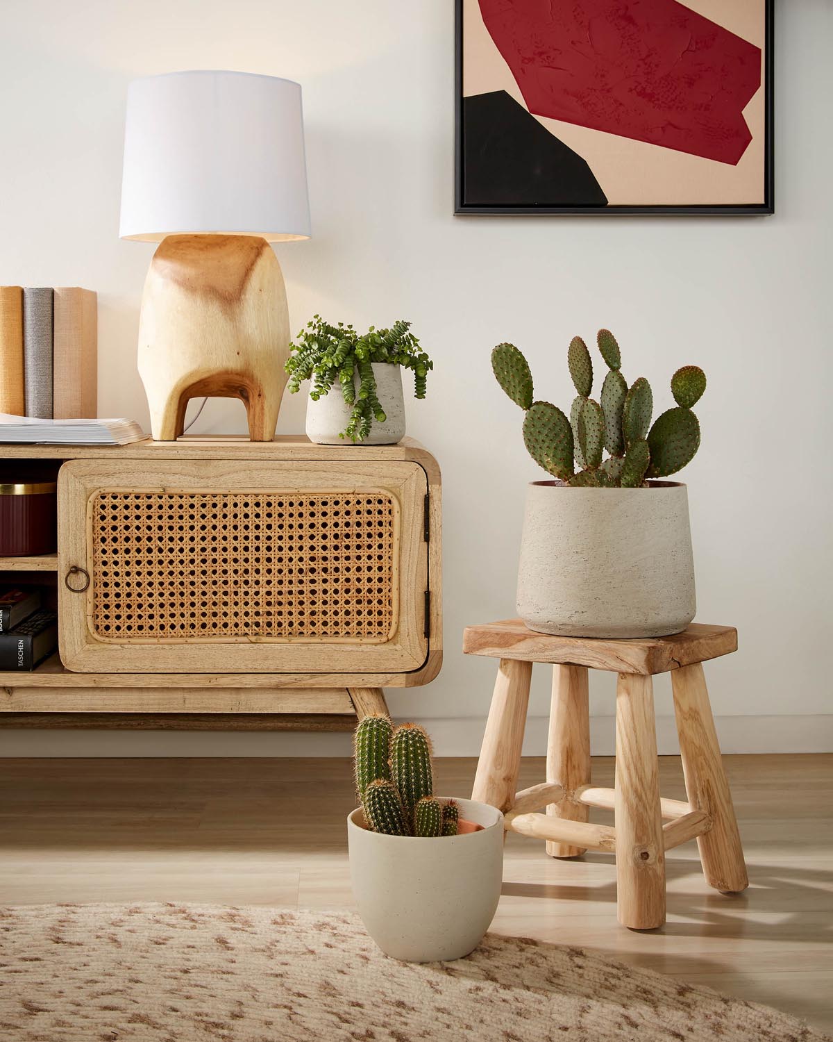 Yumbi Hocker in Natur präsentiert im Onlineshop von KAQTU Design AG. Hocker ist von Kave Home