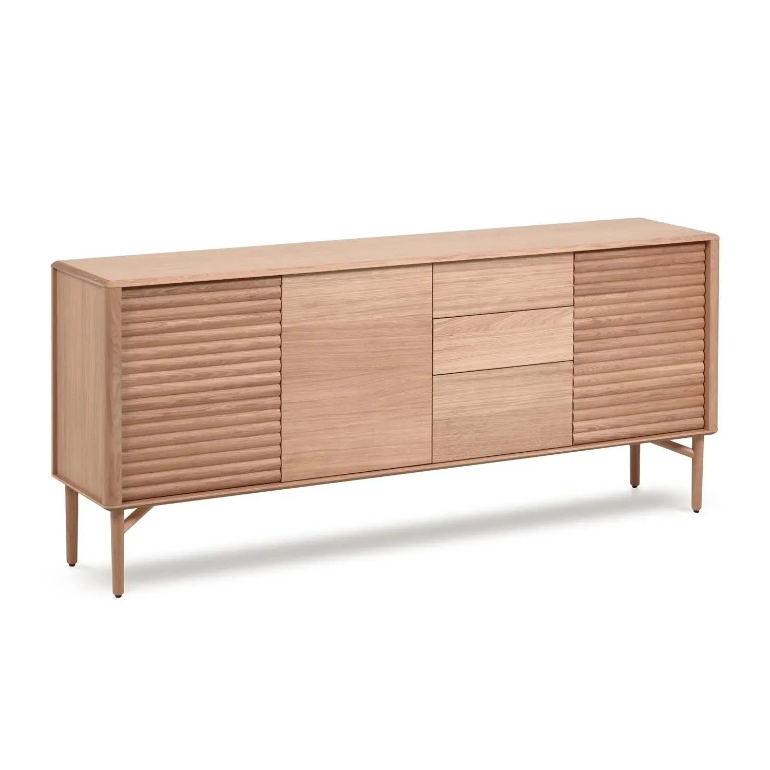 Elegantes Lenon Sideboard aus Eiche mit FSC-Zertifikat, 200x86 cm.